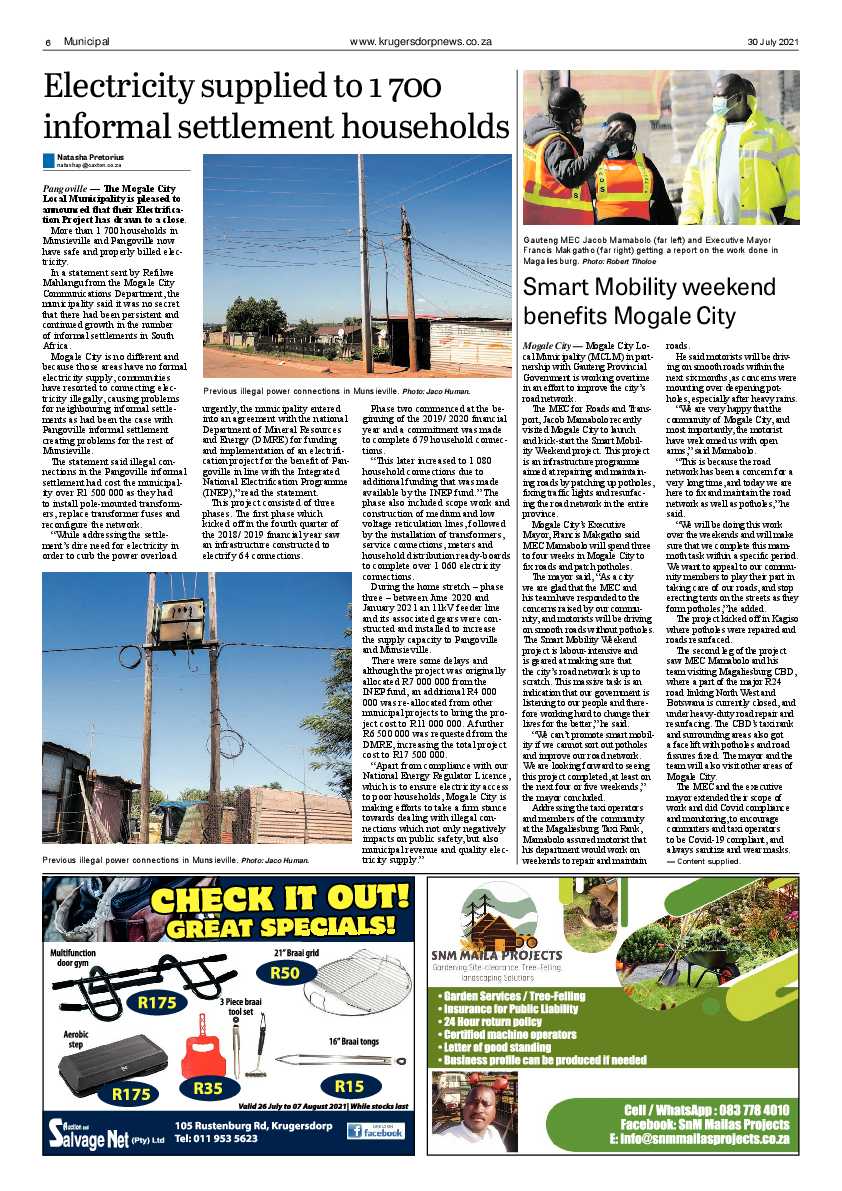 Krugersdorp News 30 July 2021 page 6