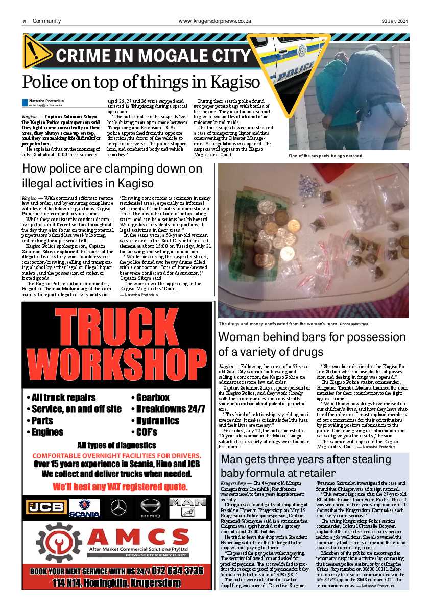 Krugersdorp News 30 July 2021 page 8