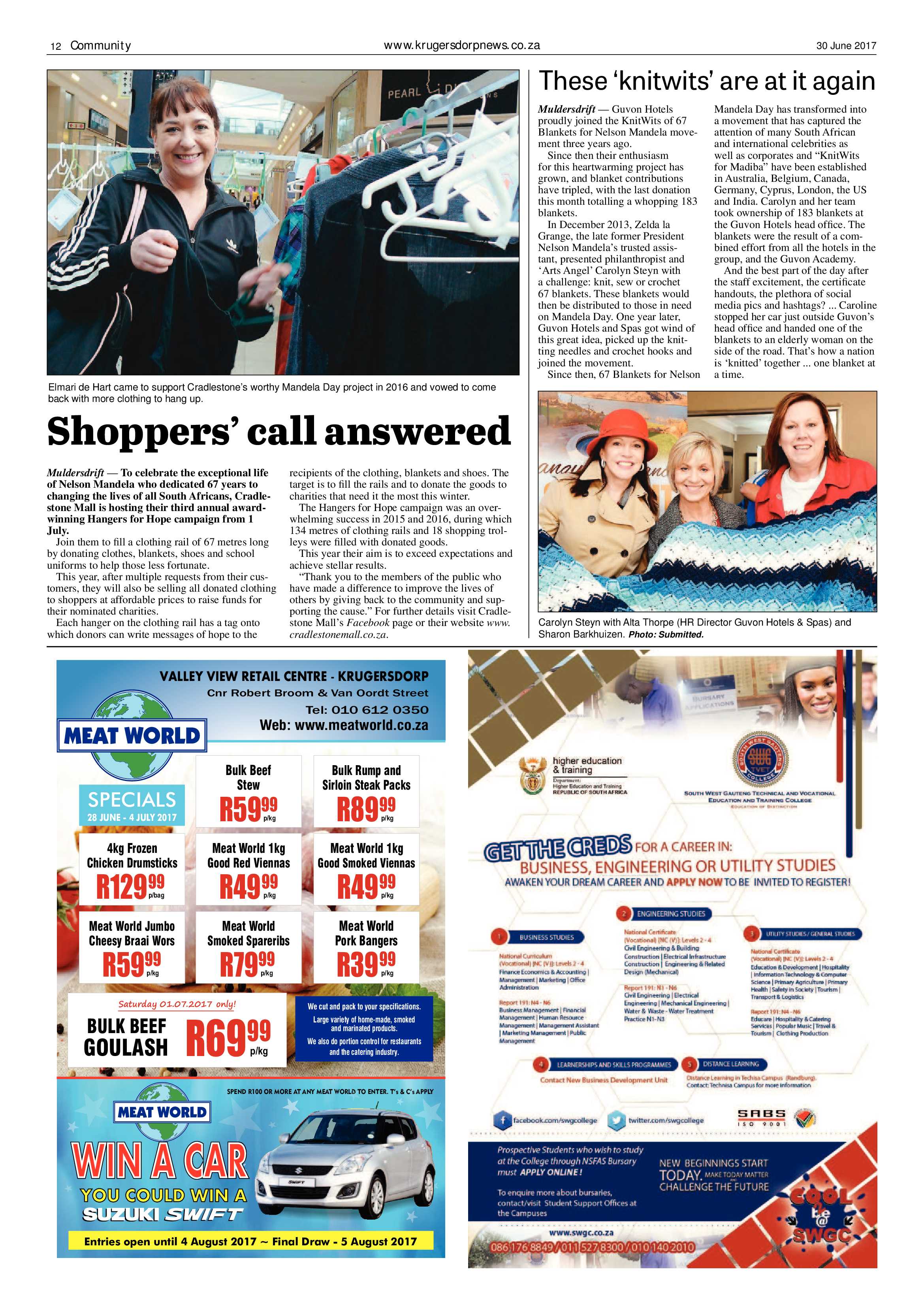 Krugersdorp News 30 June 2017 page 12