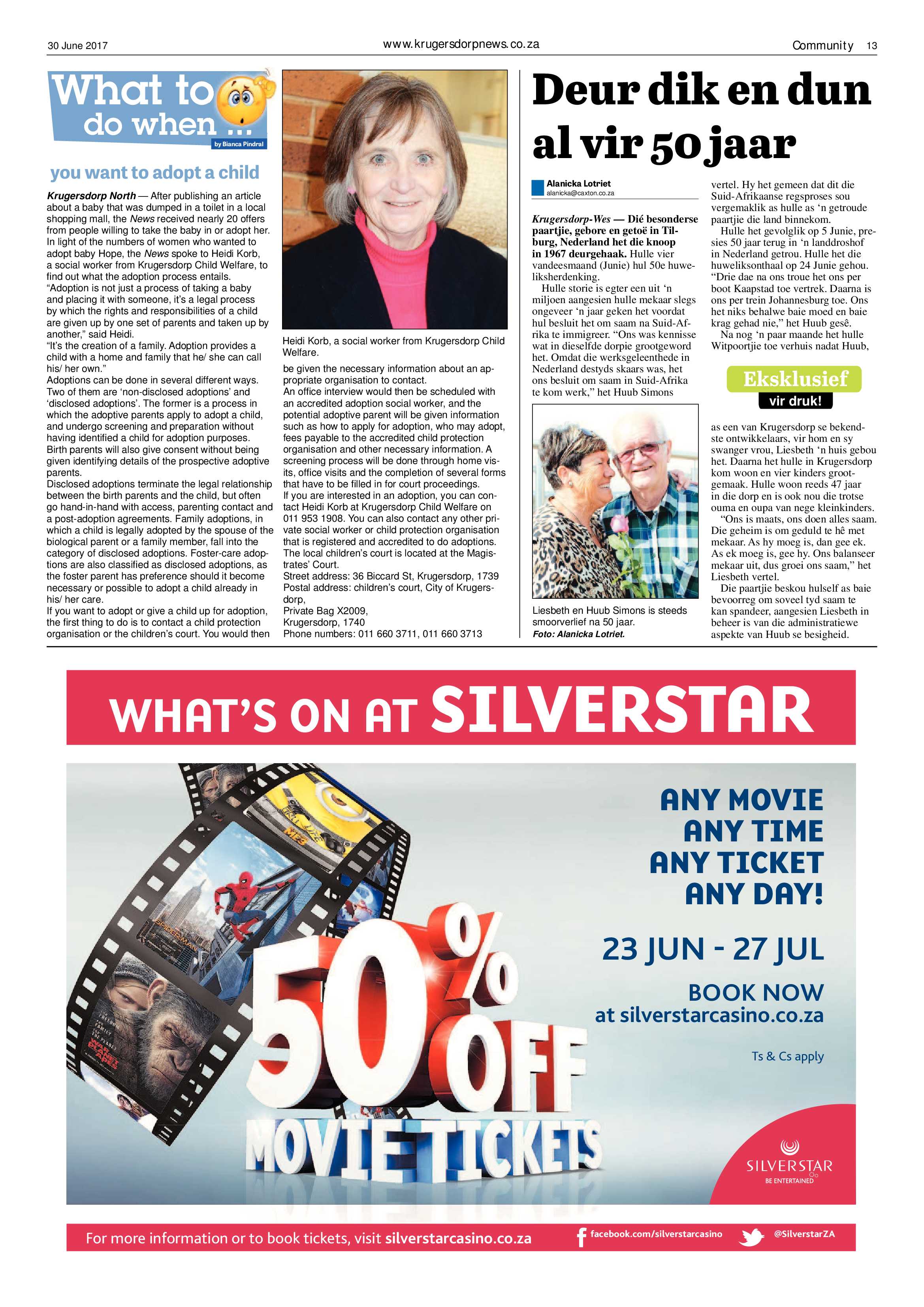 Krugersdorp News 30 June 2017 page 13