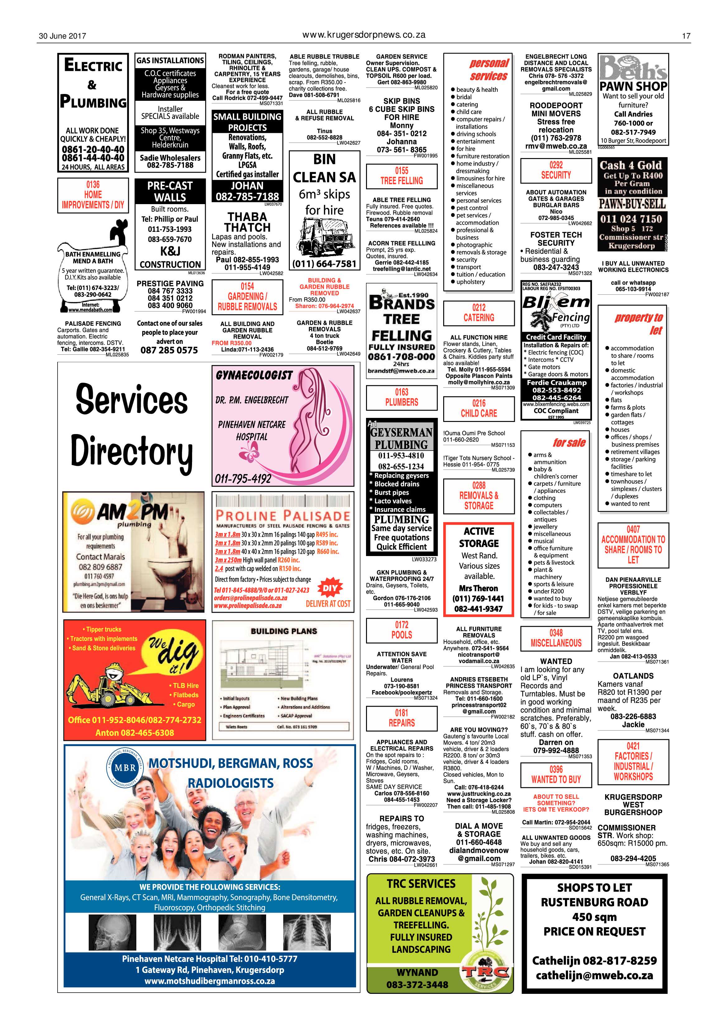 Krugersdorp News 30 June 2017 page 17