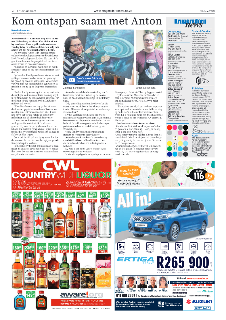 Krugersdorp News 30 June 2023 page 4