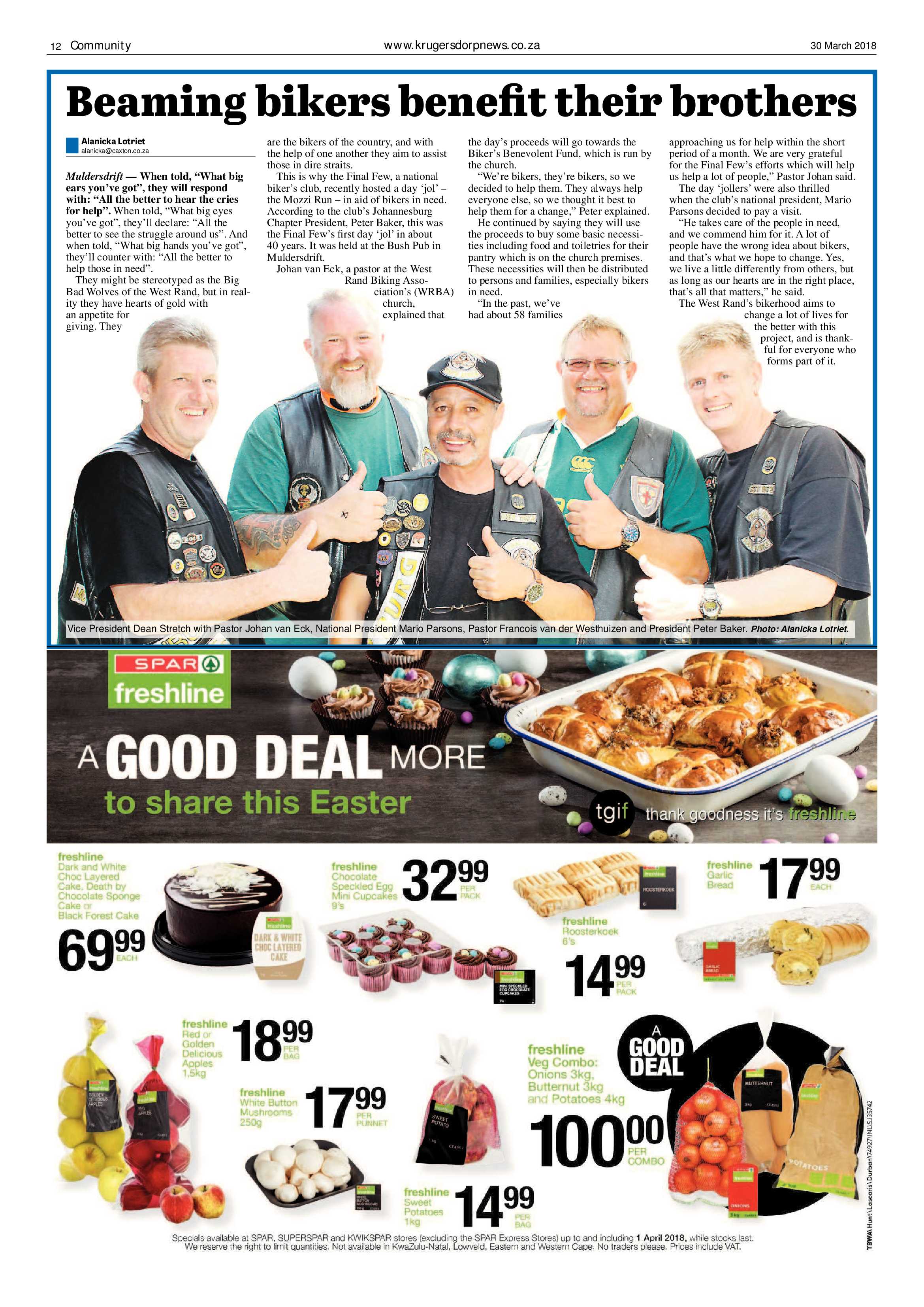 Krugersdorp News 30 March 2018 page 12