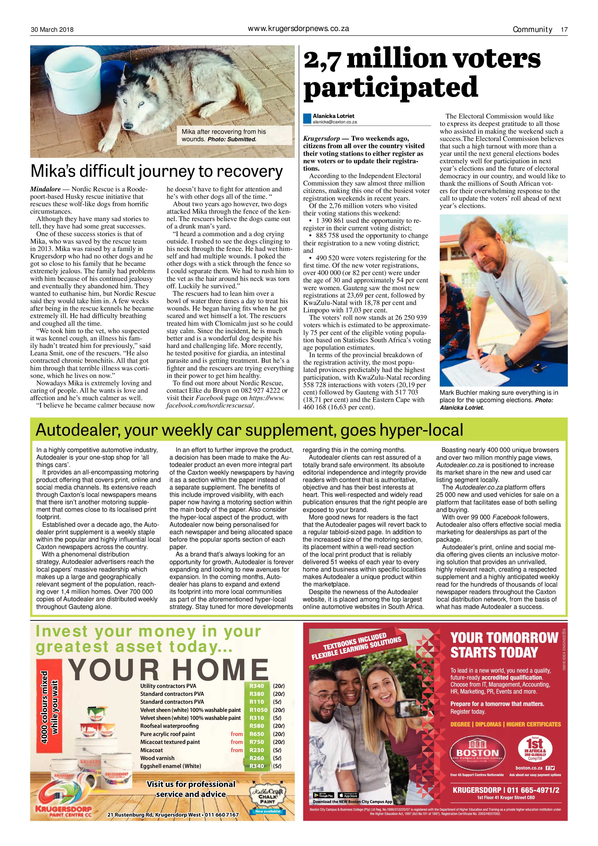 Krugersdorp News 30 March 2018 page 17