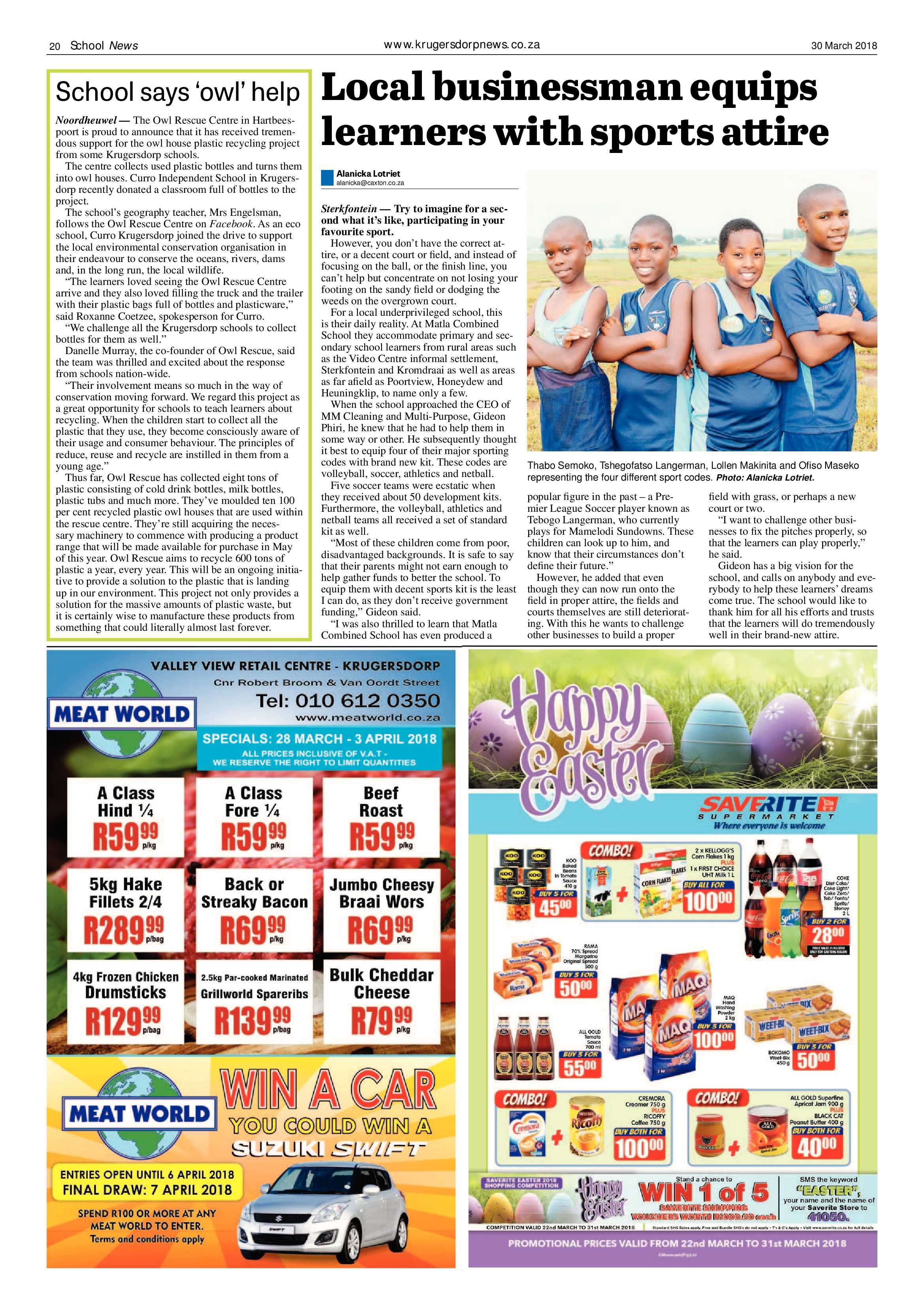 Krugersdorp News 30 March 2018 page 20