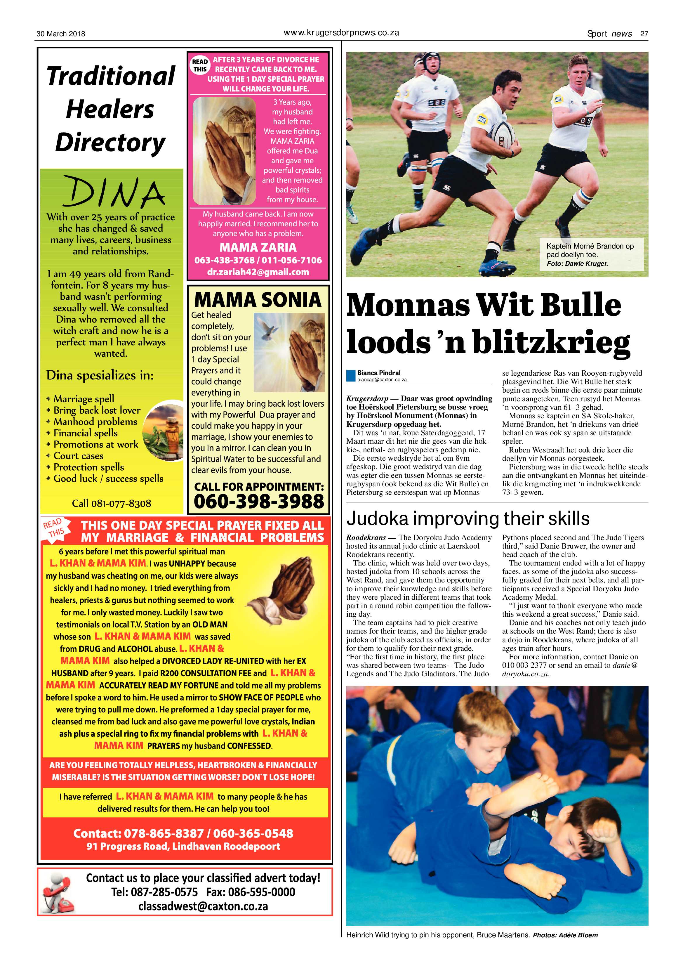 Krugersdorp News 30 March 2018 page 27