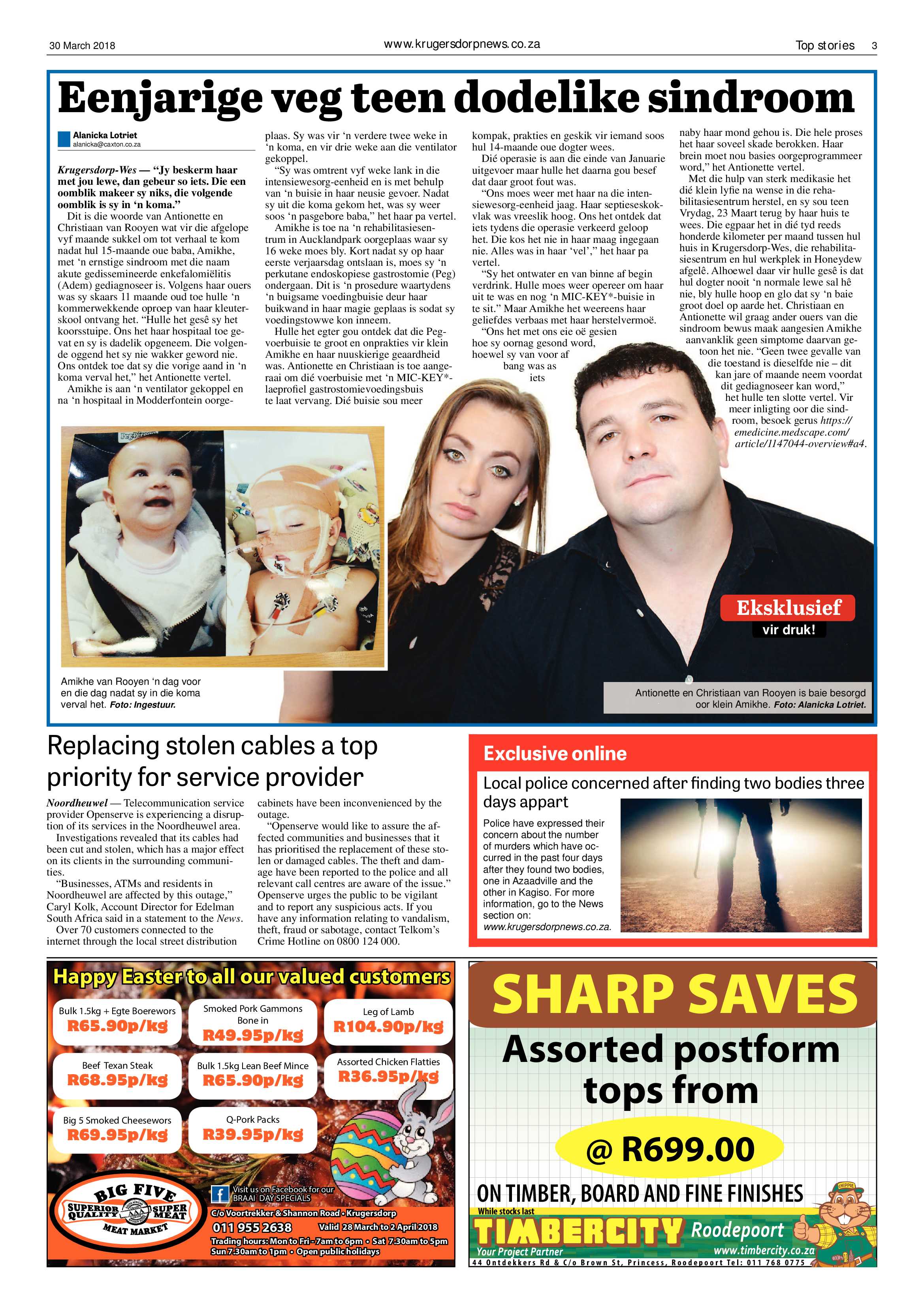 Krugersdorp News 30 March 2018 page 3