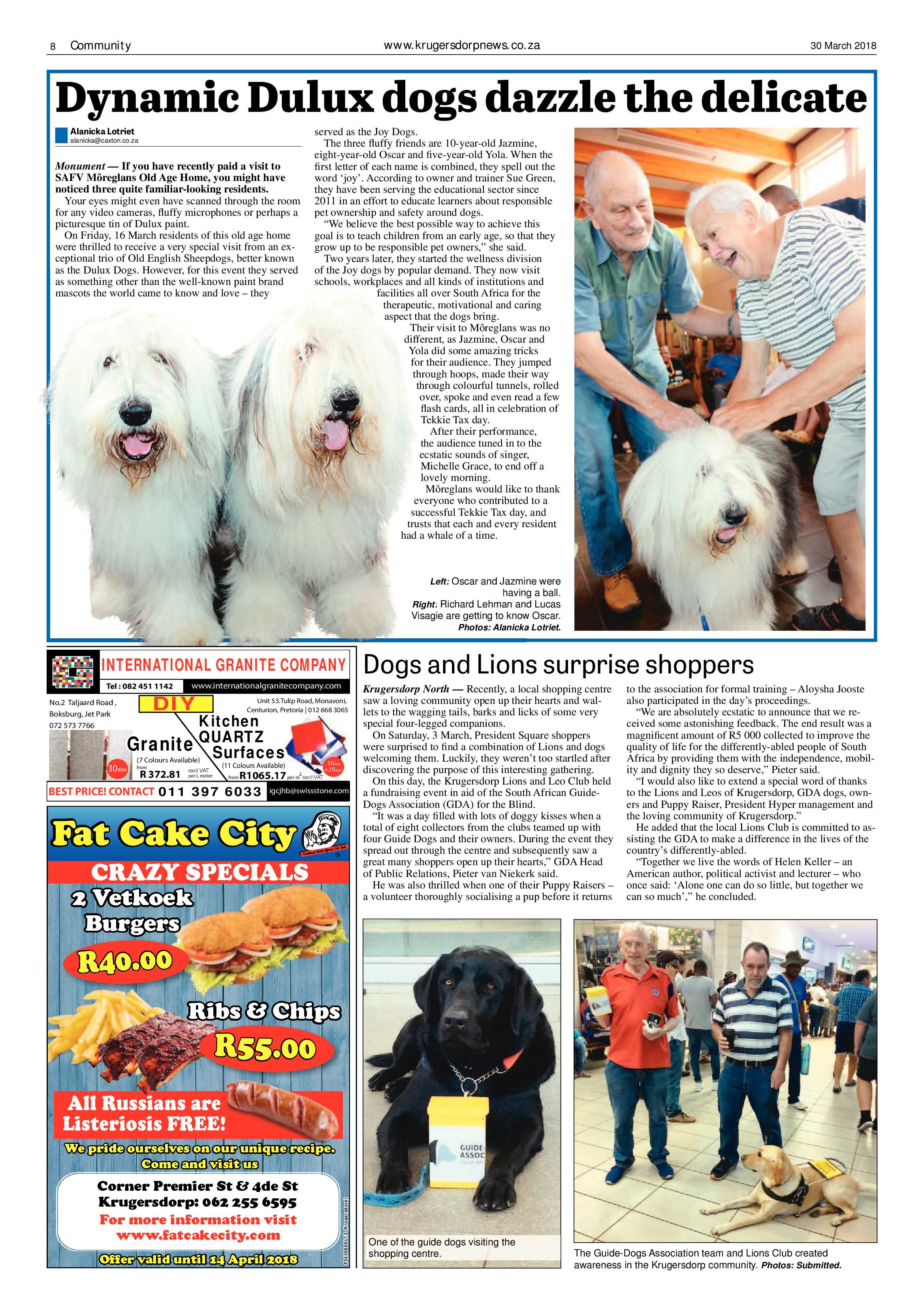 Krugersdorp News 30 March 2018 page 8