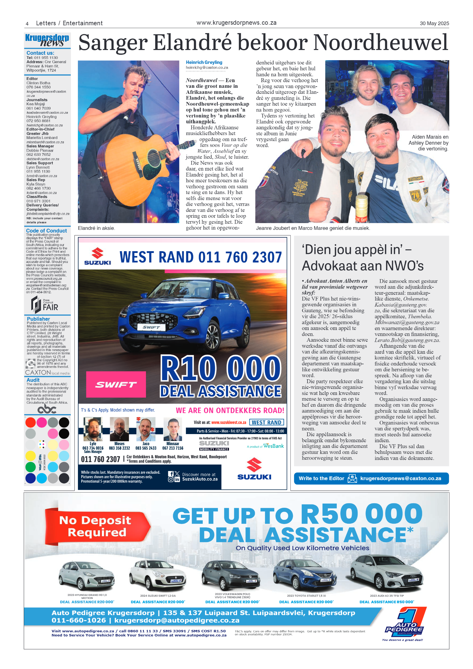 Krugersdorp News 30 May 2025 page 4