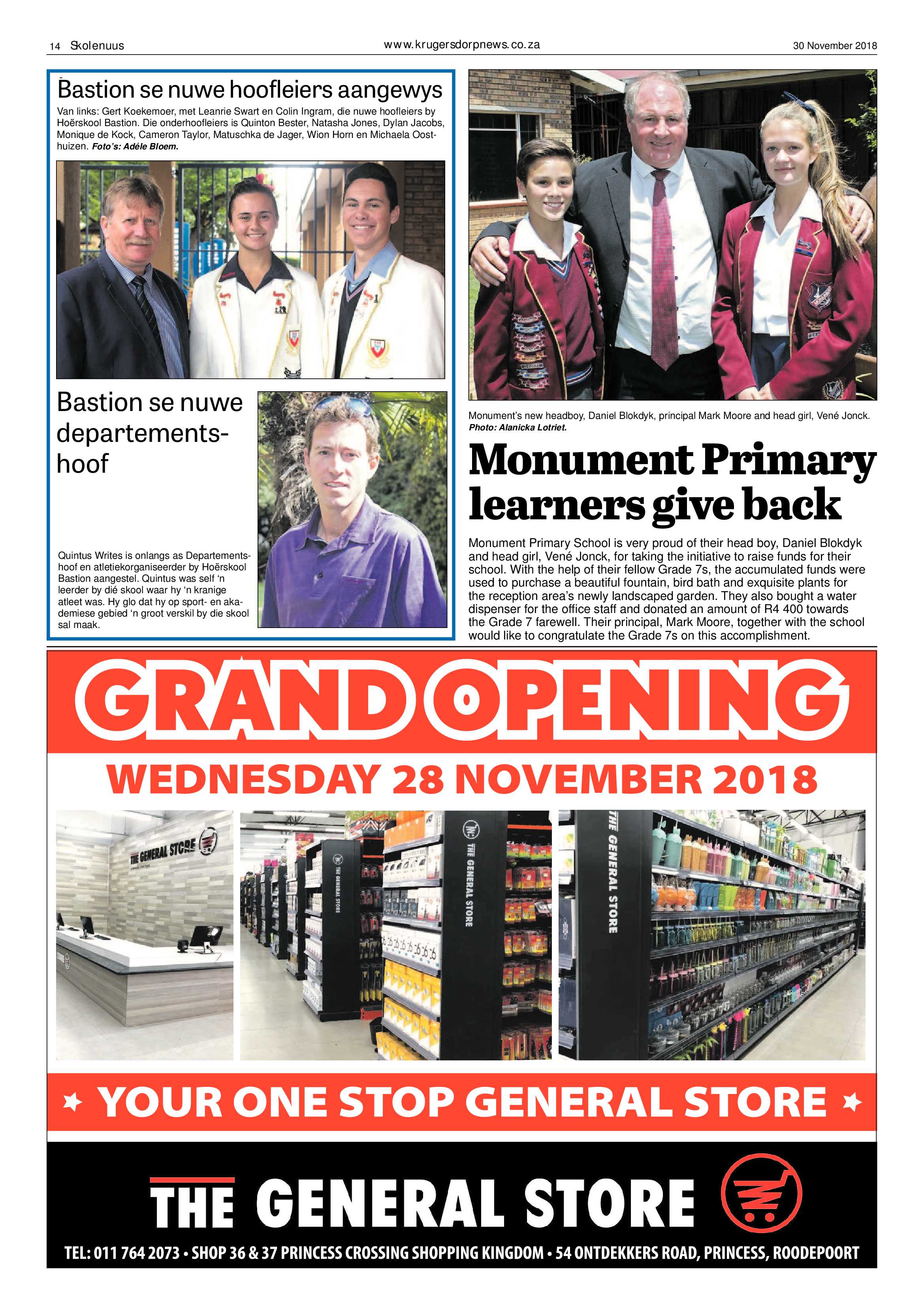 Krugersdorp News 30 November 2018 page 14