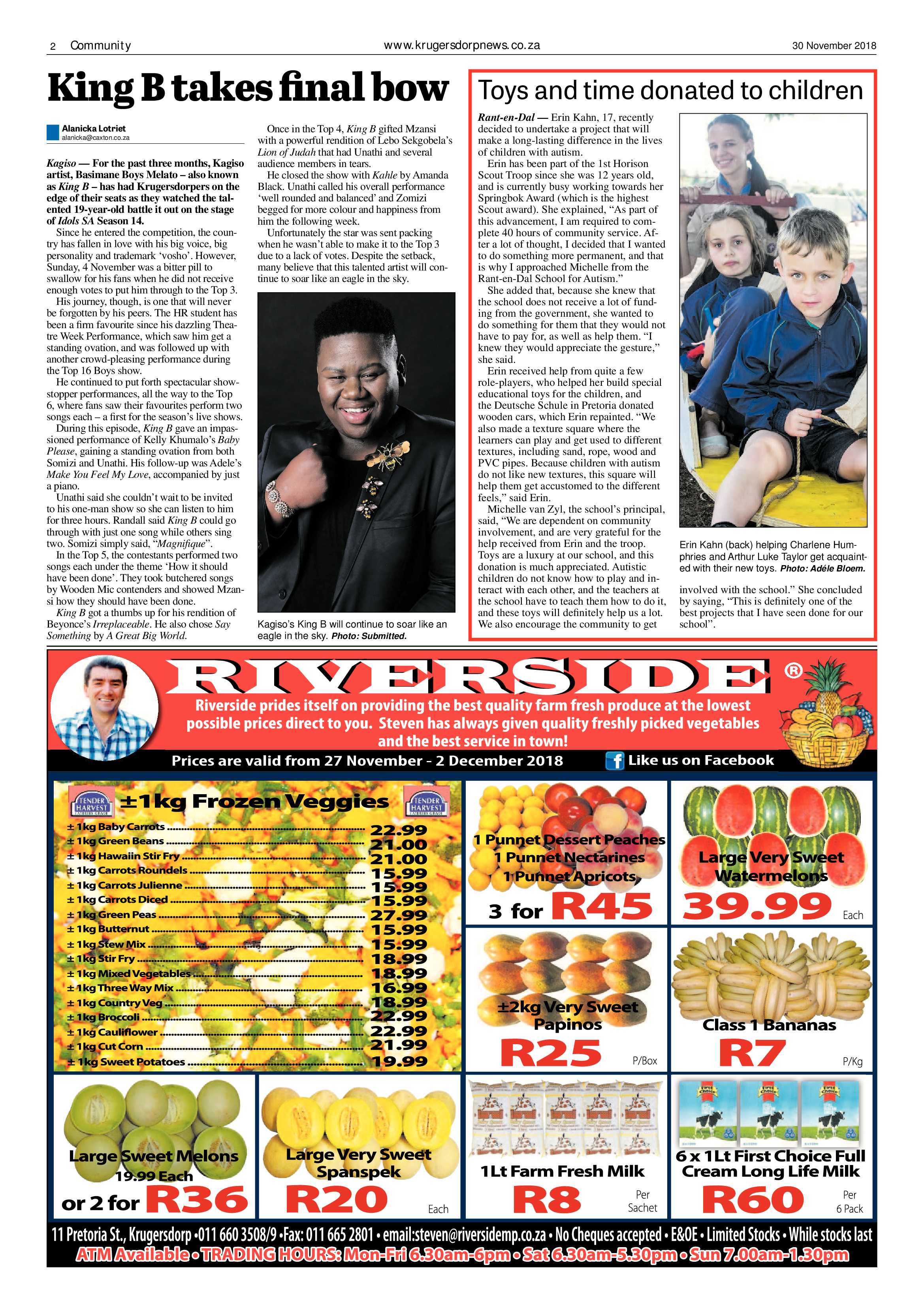 Krugersdorp News 30 November 2018 page 2