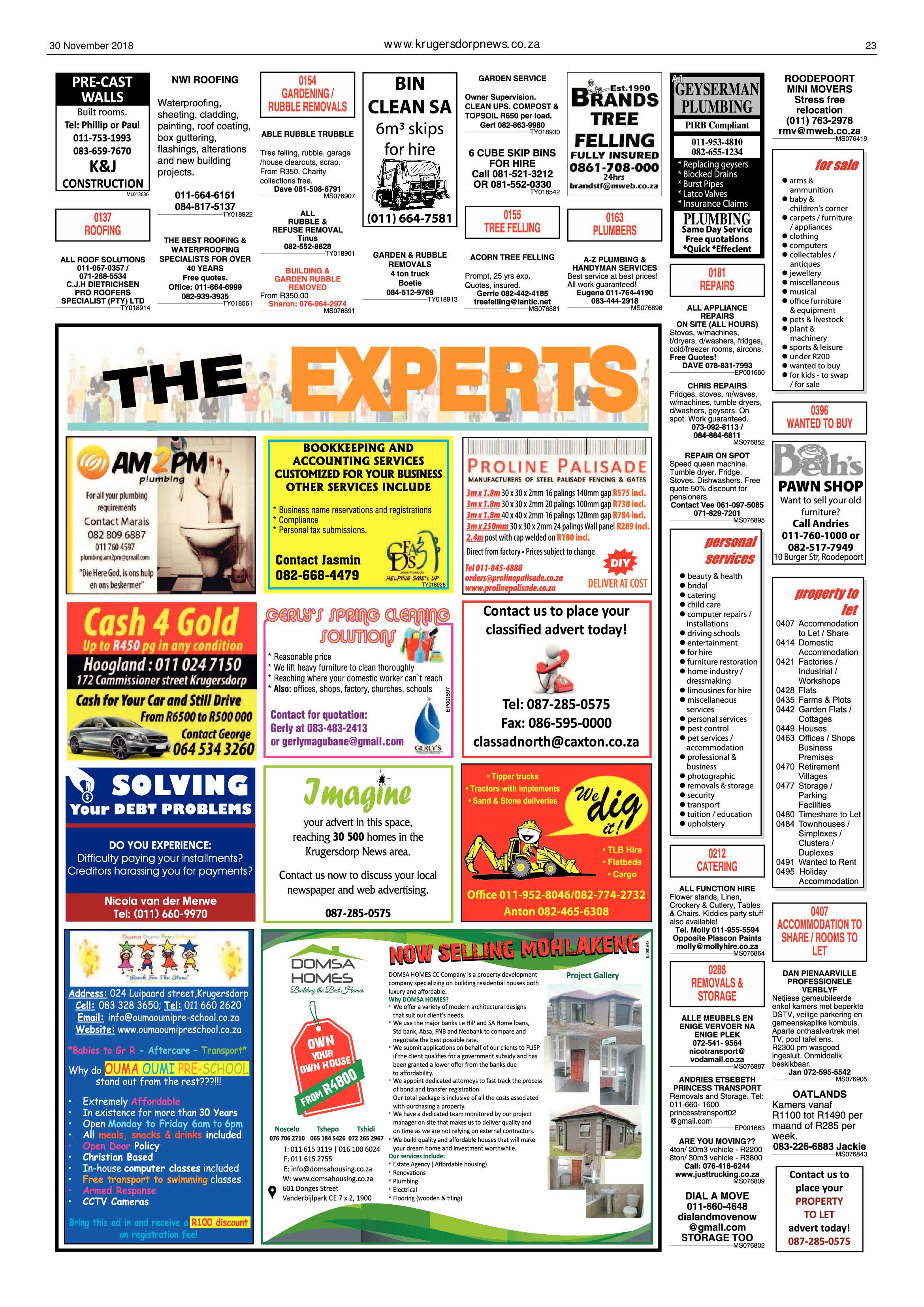 Krugersdorp News 30 November 2018 page 23