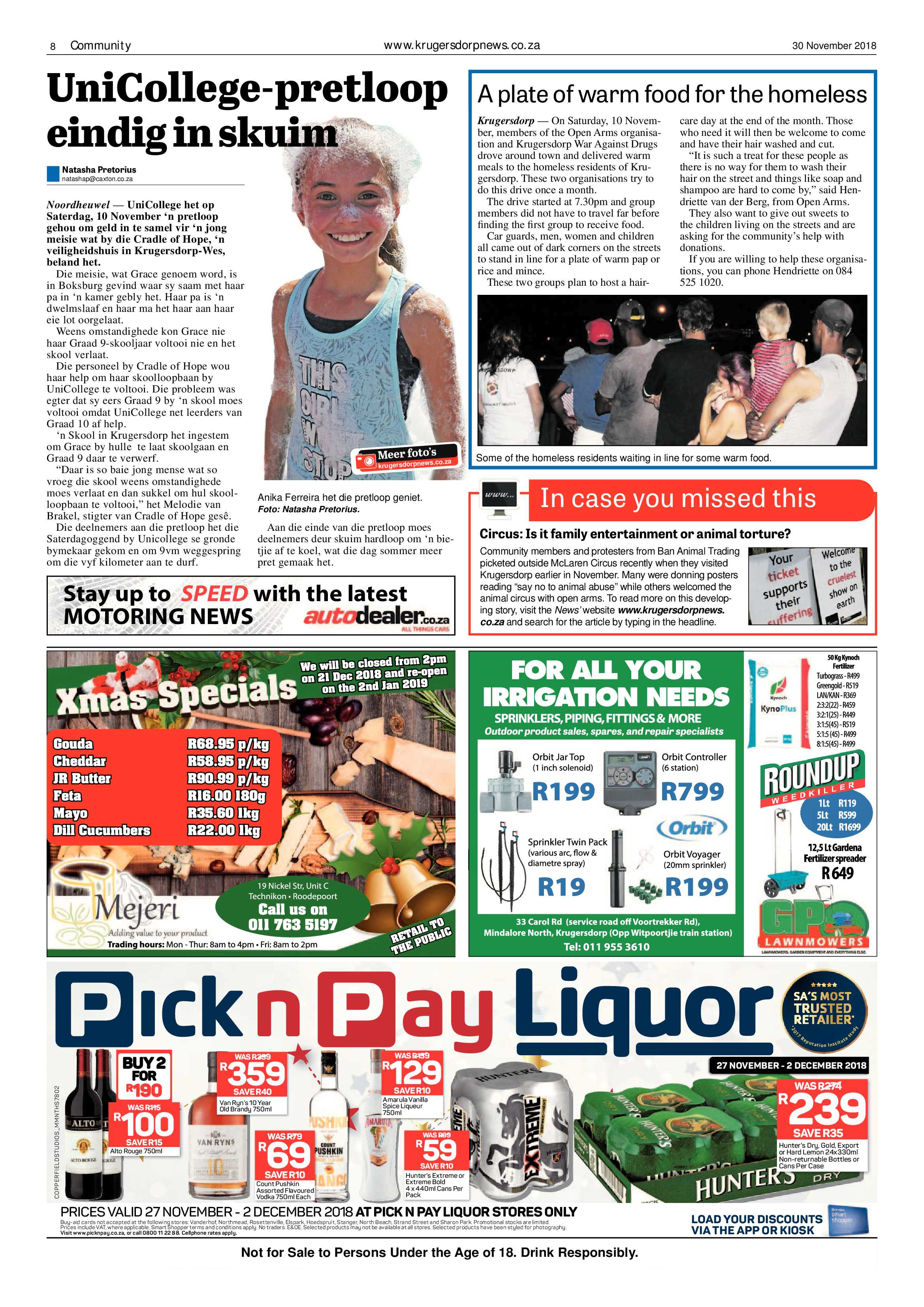 Krugersdorp News 30 November 2018 page 8