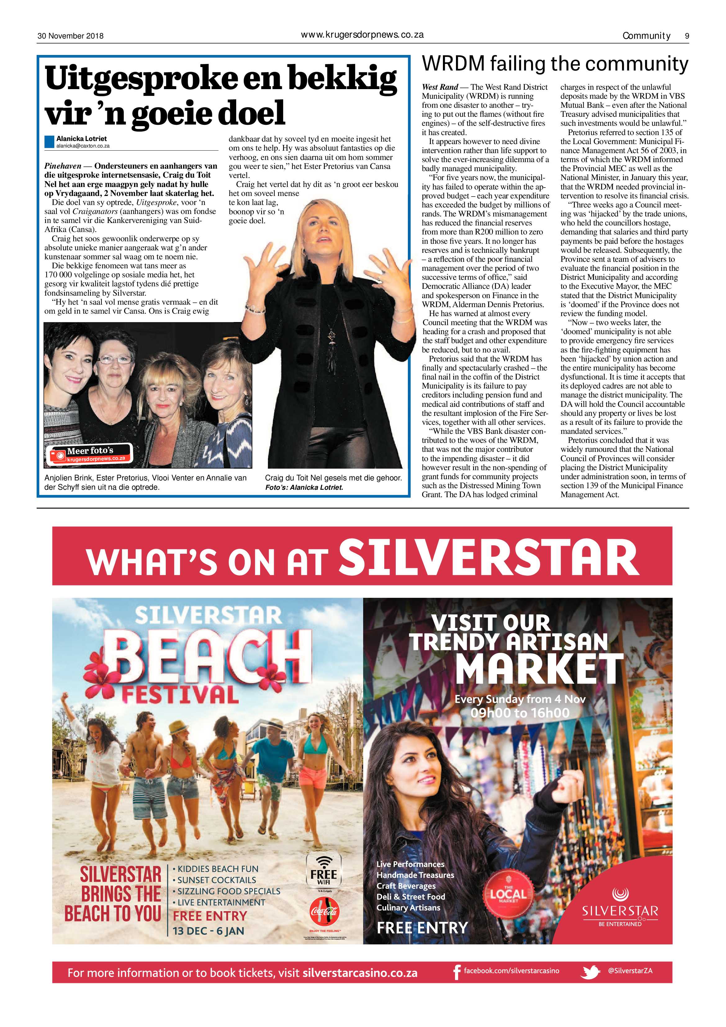 Krugersdorp News 30 November 2018 page 9