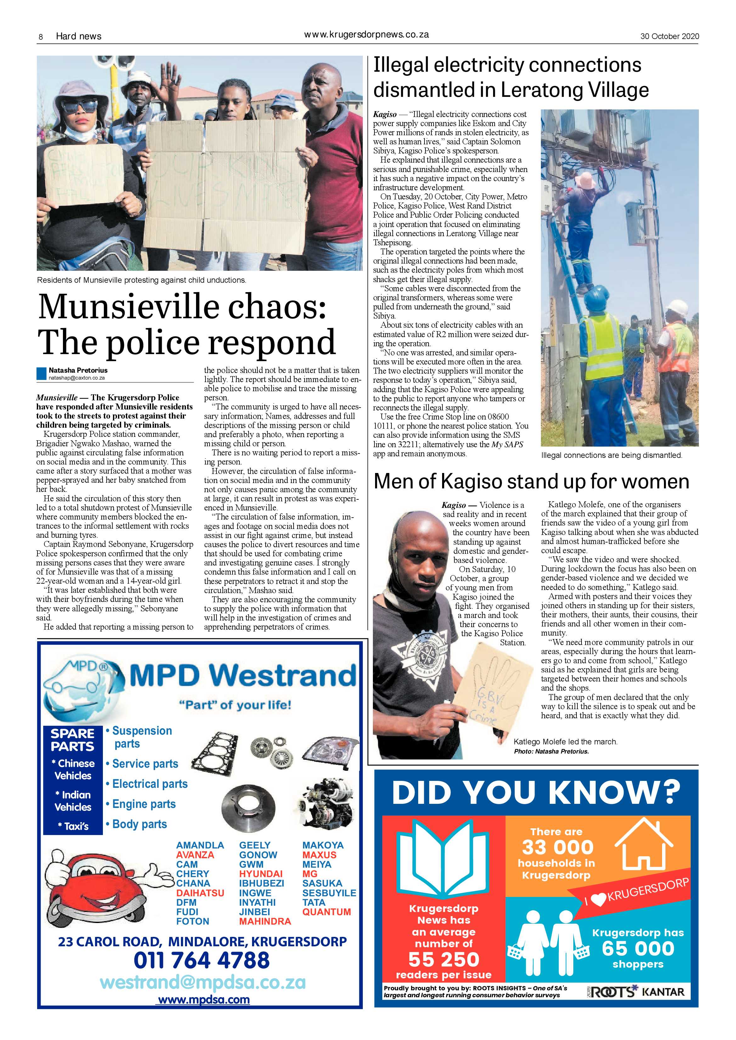 Krugersdorp News 30 October 2020 page 8