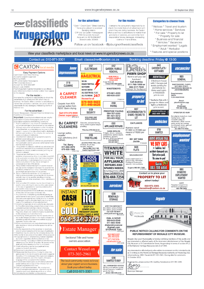 Krugersdorp News 30 September 2022 page 10