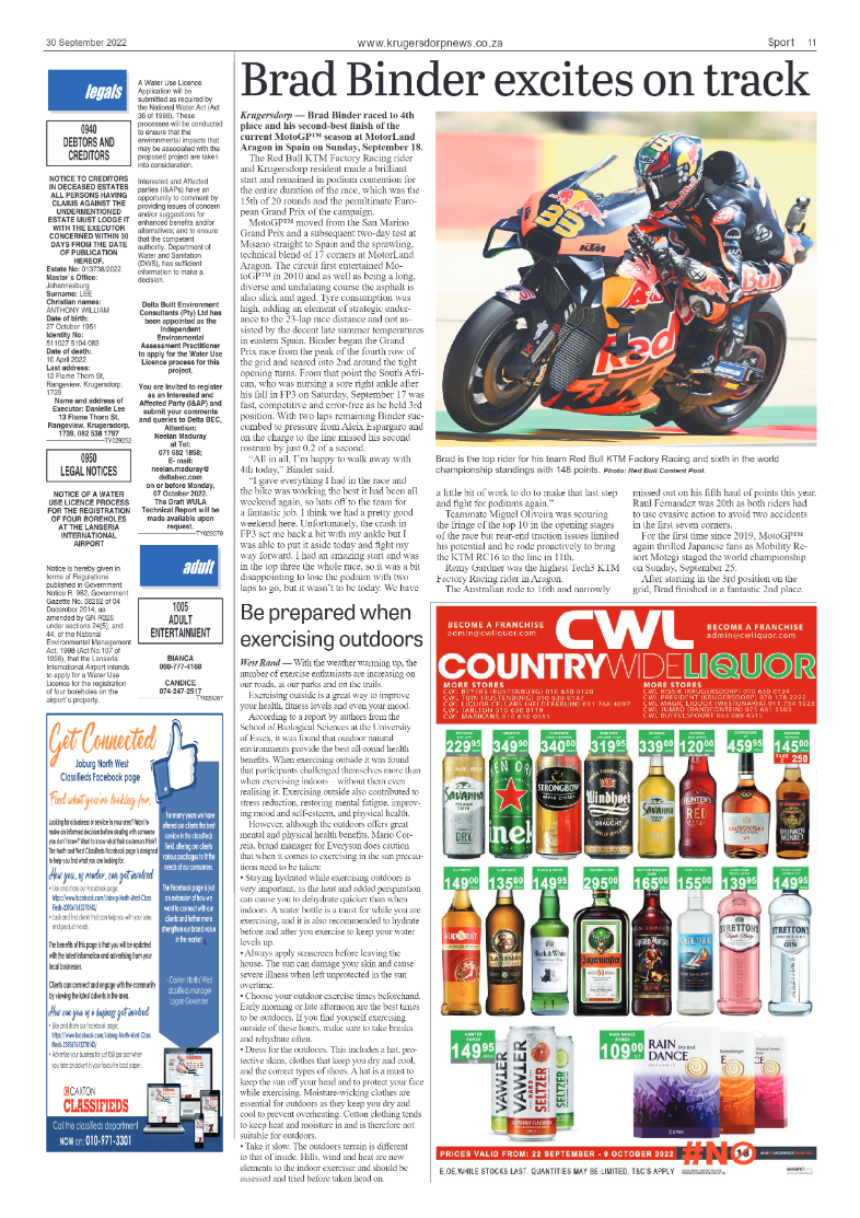 Krugersdorp News 30 September 2022 page 11