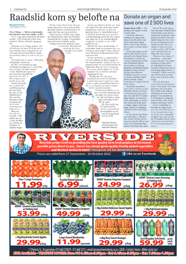 Krugersdorp News 30 September 2022 page 2