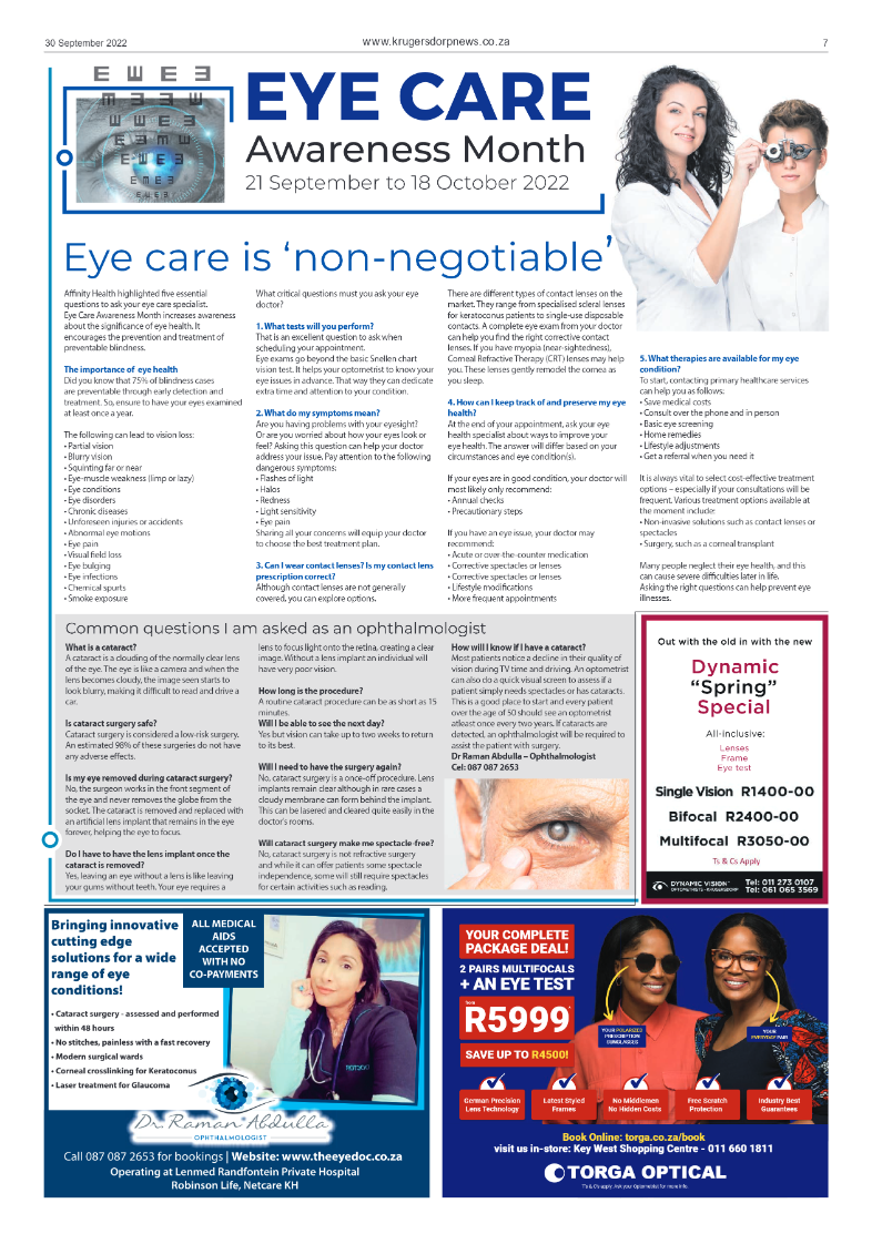Krugersdorp News 30 September 2022 page 7