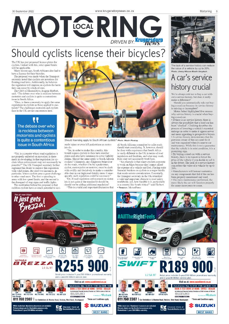 Krugersdorp News 30 September 2022 page 9