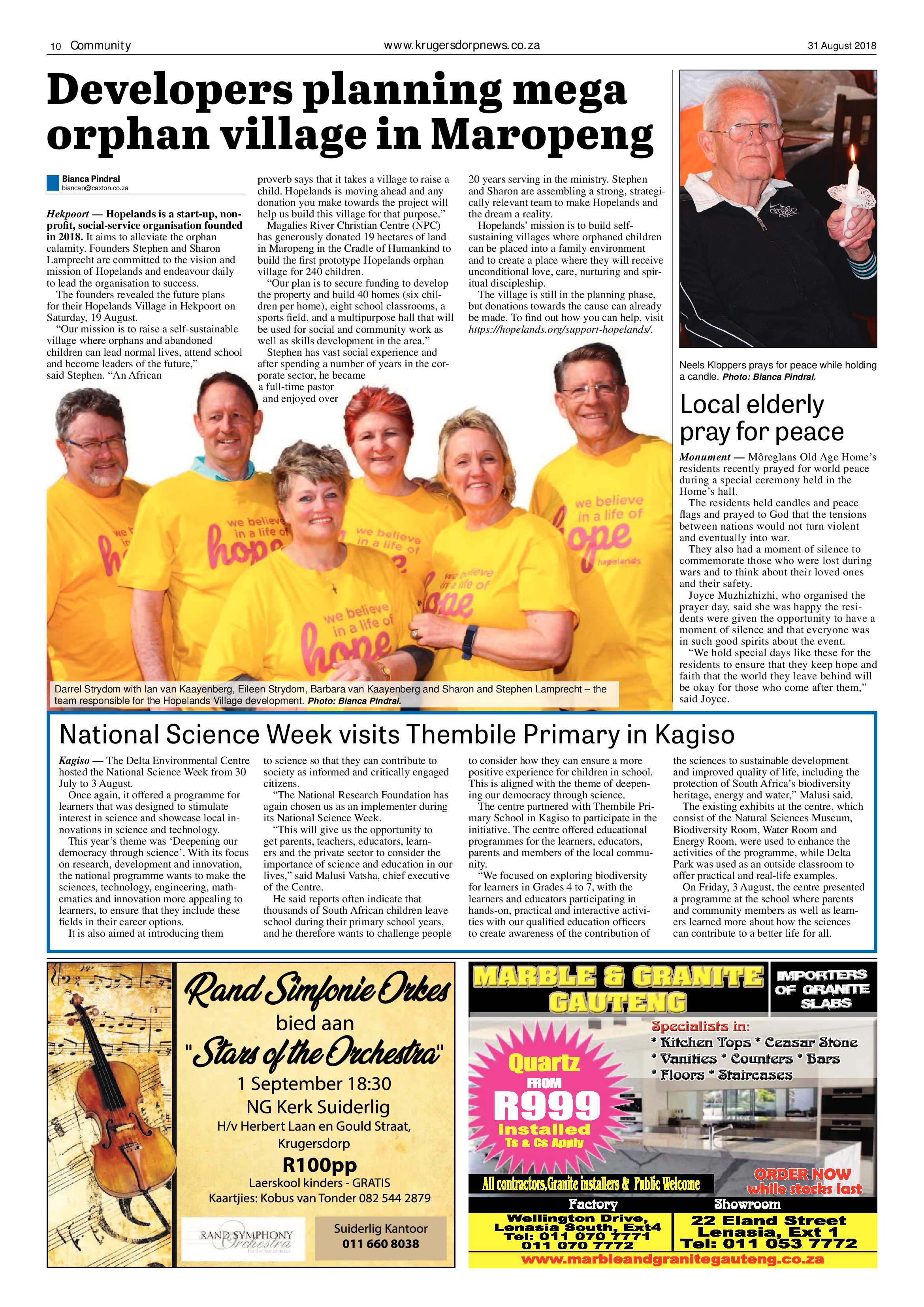 Krugersdorp News 31 August 2018 page 10