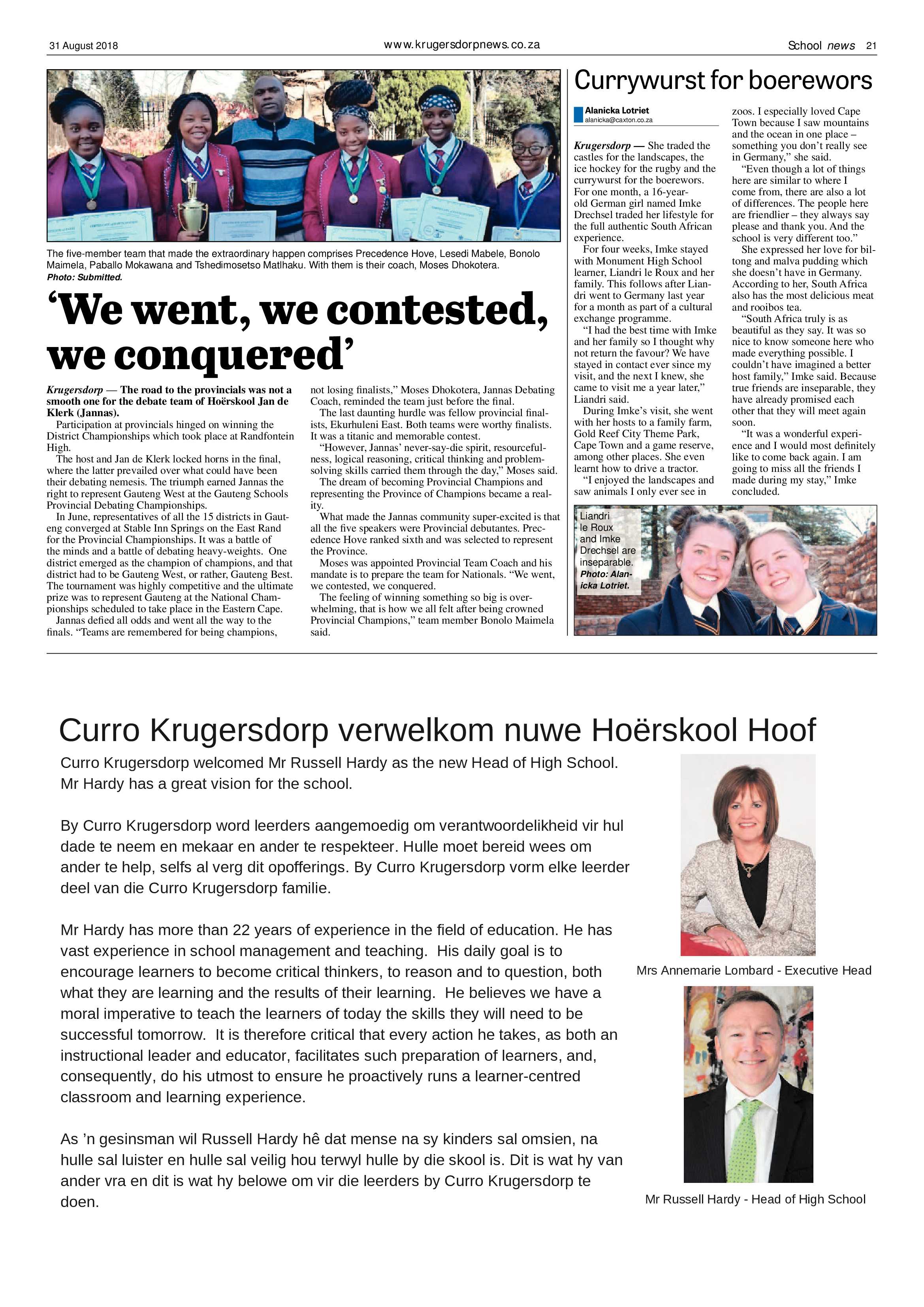 Krugersdorp News 31 August 2018 page 21