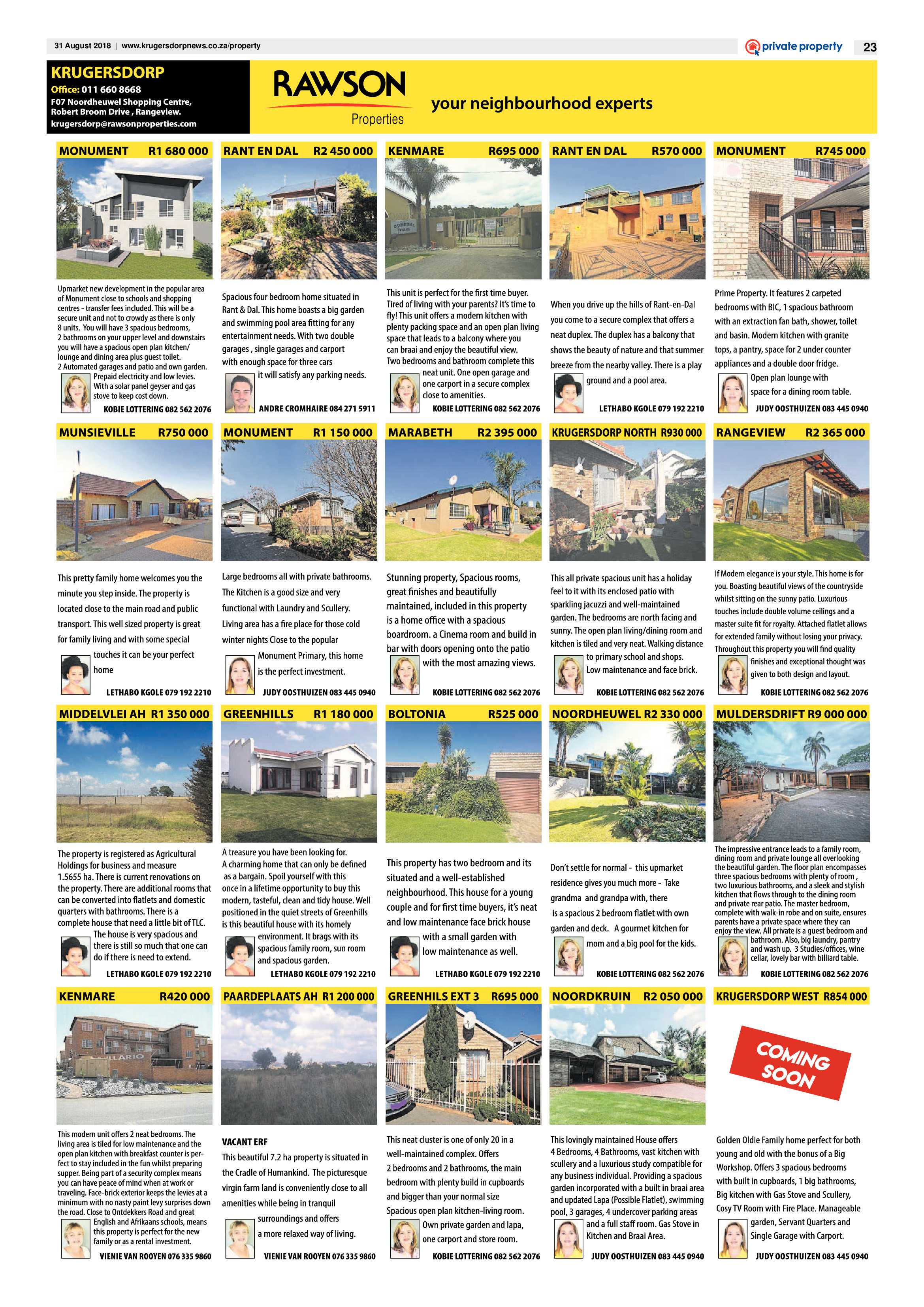 Krugersdorp News 31 August 2018 page 23