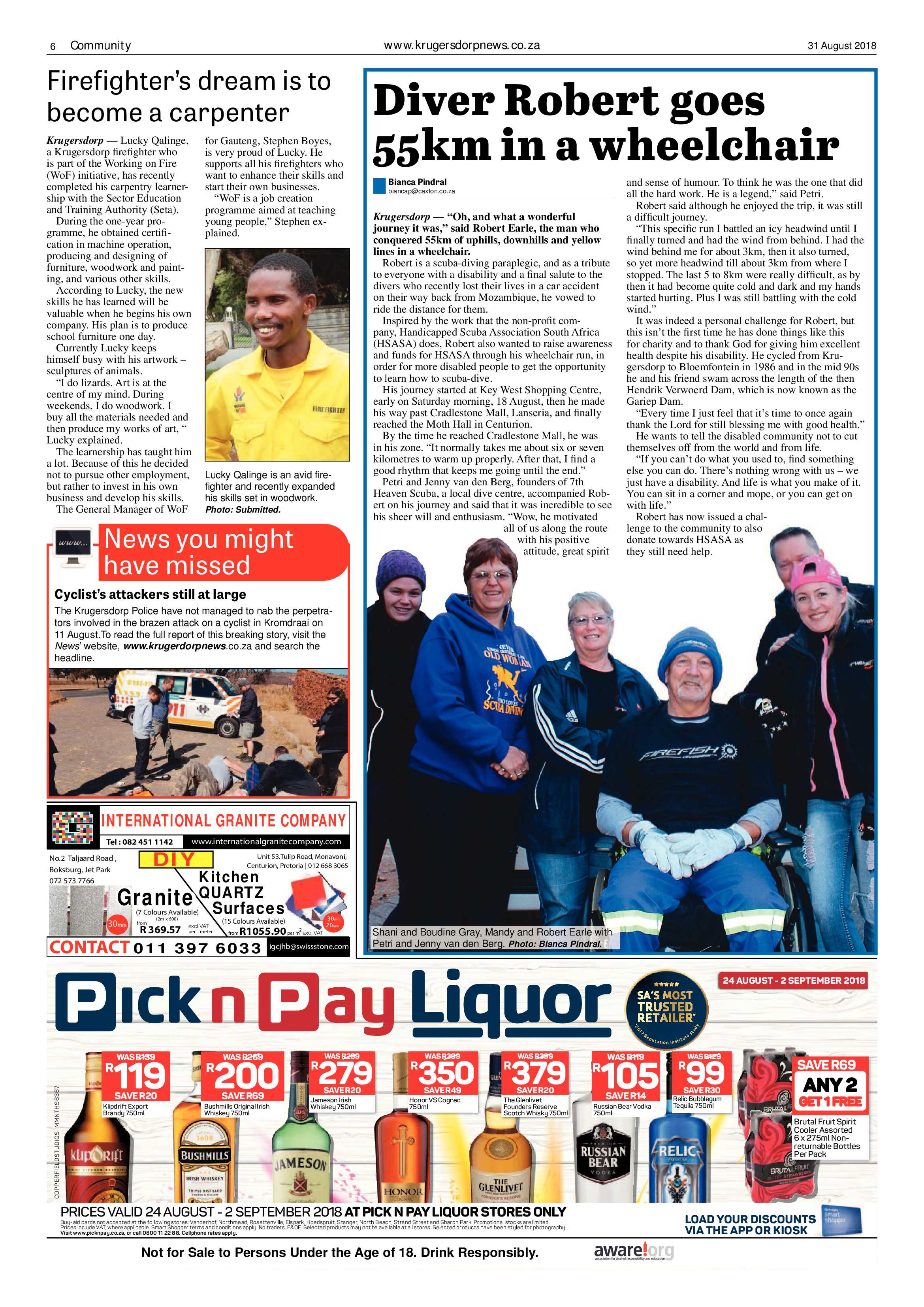 Krugersdorp News 31 August 2018 page 6