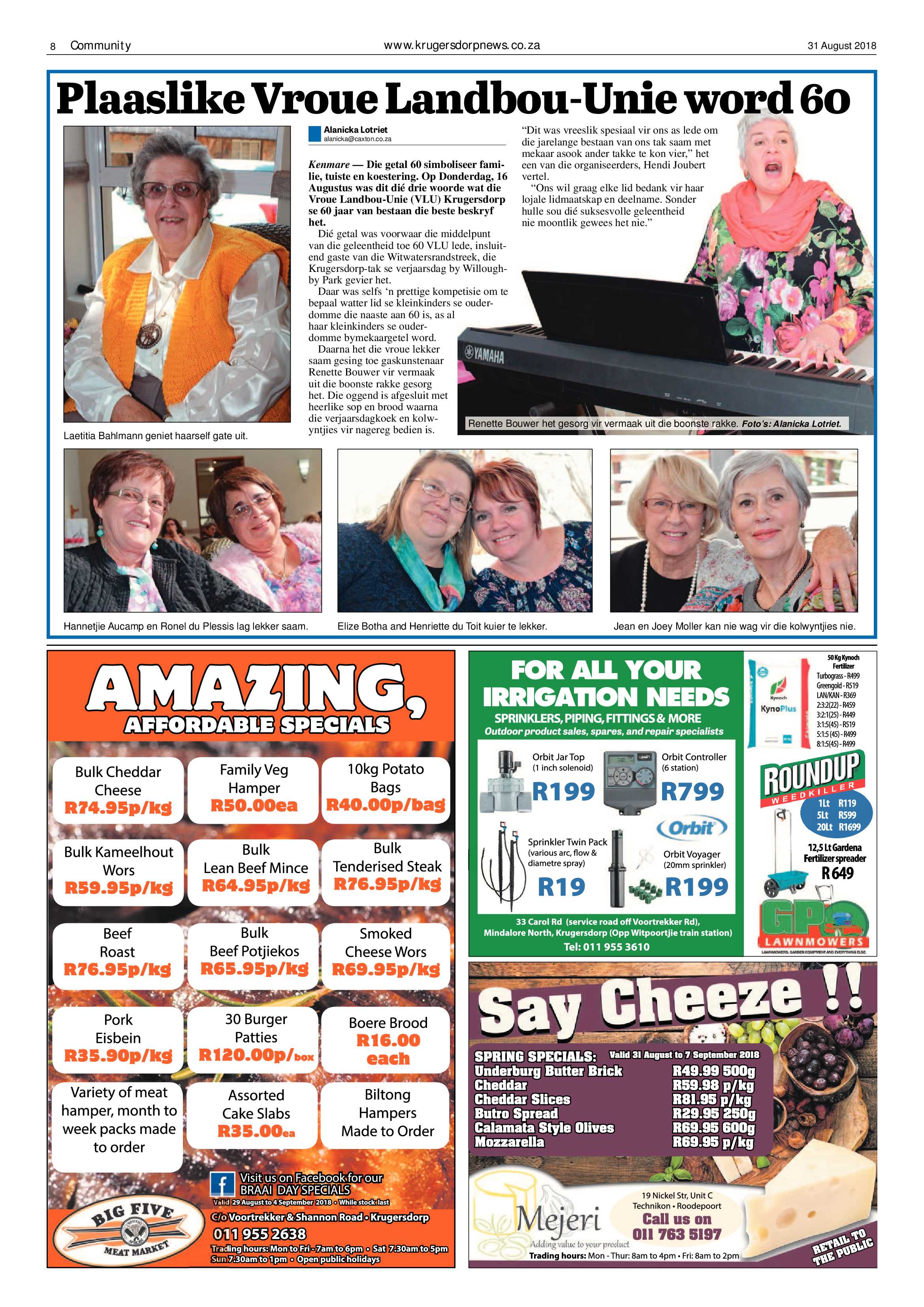 Krugersdorp News 31 August 2018 page 8