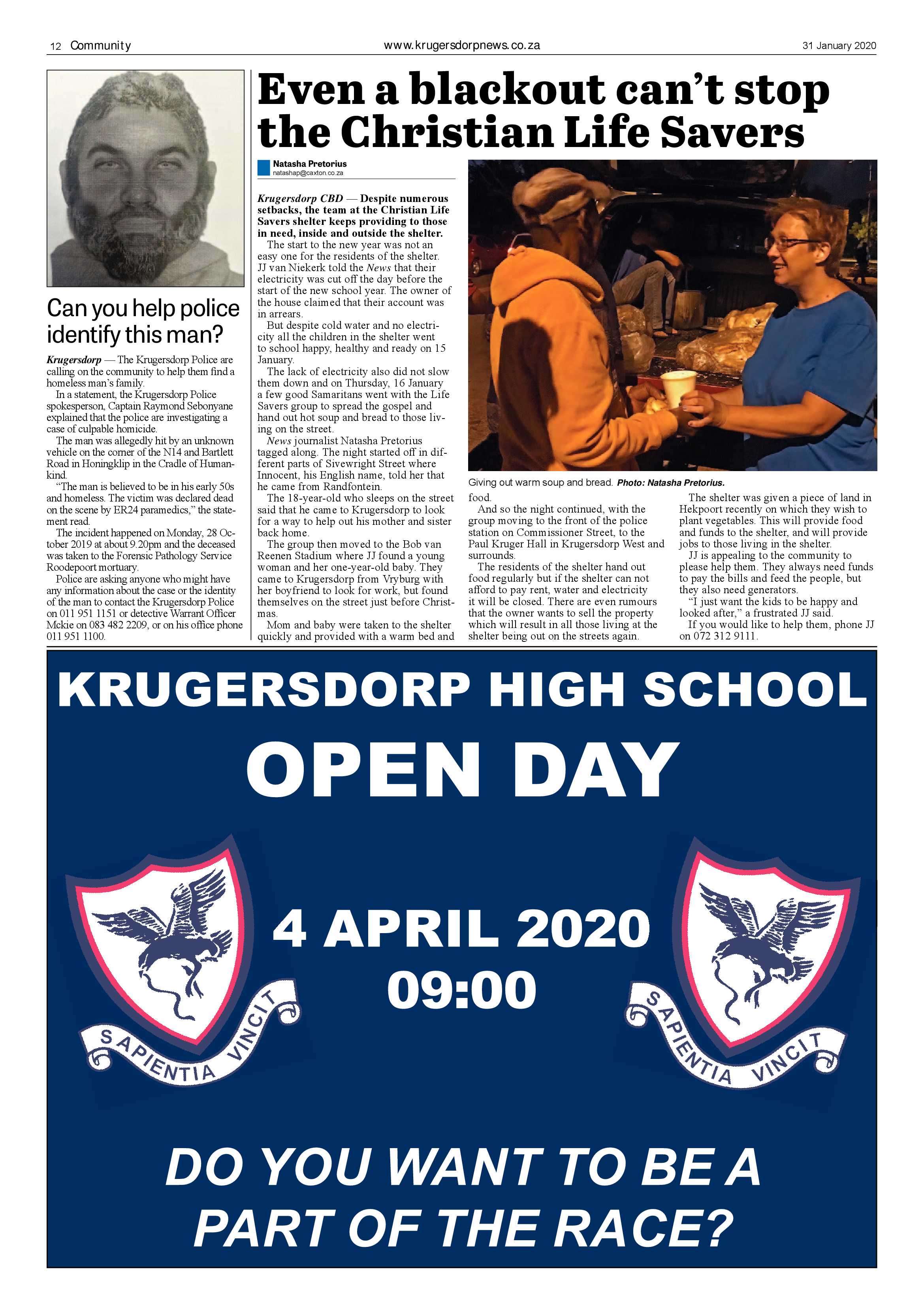 Krugersdorp News 31 January 2020 page 12