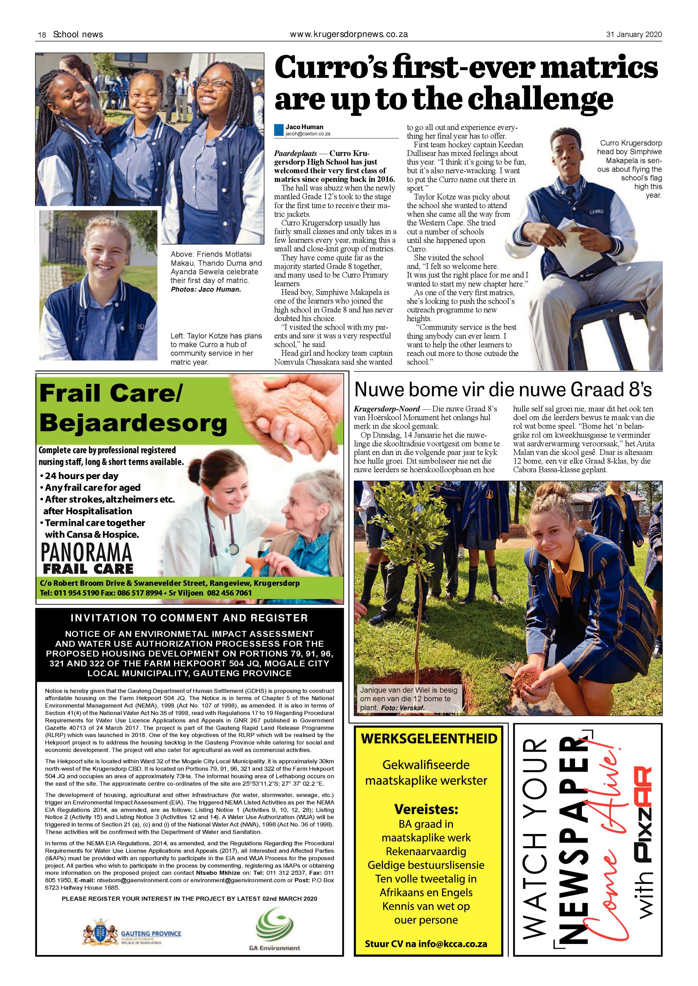 Krugersdorp News 31 January 2020 page 18