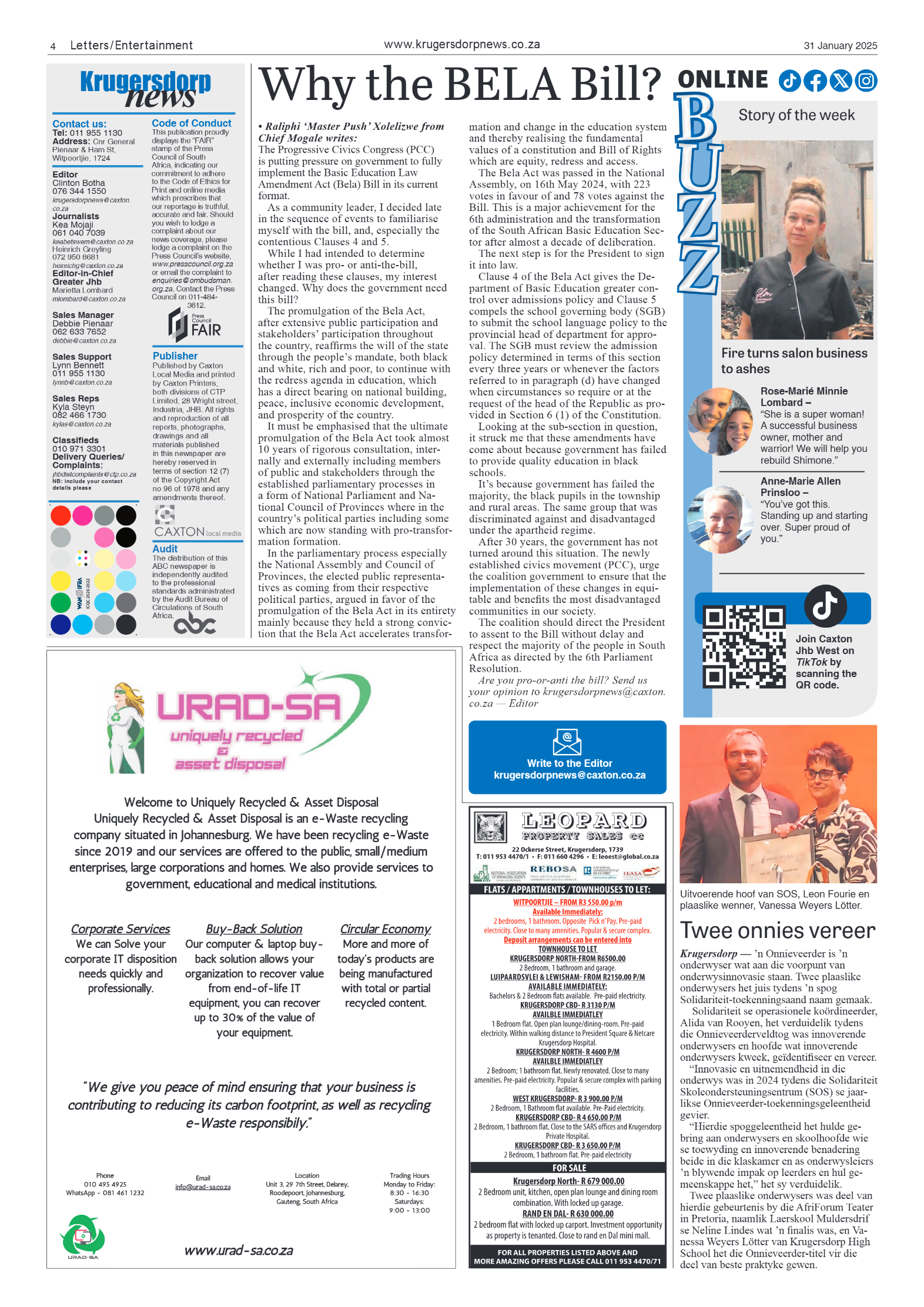 Krugersdorp News 31 January 2025 page 4