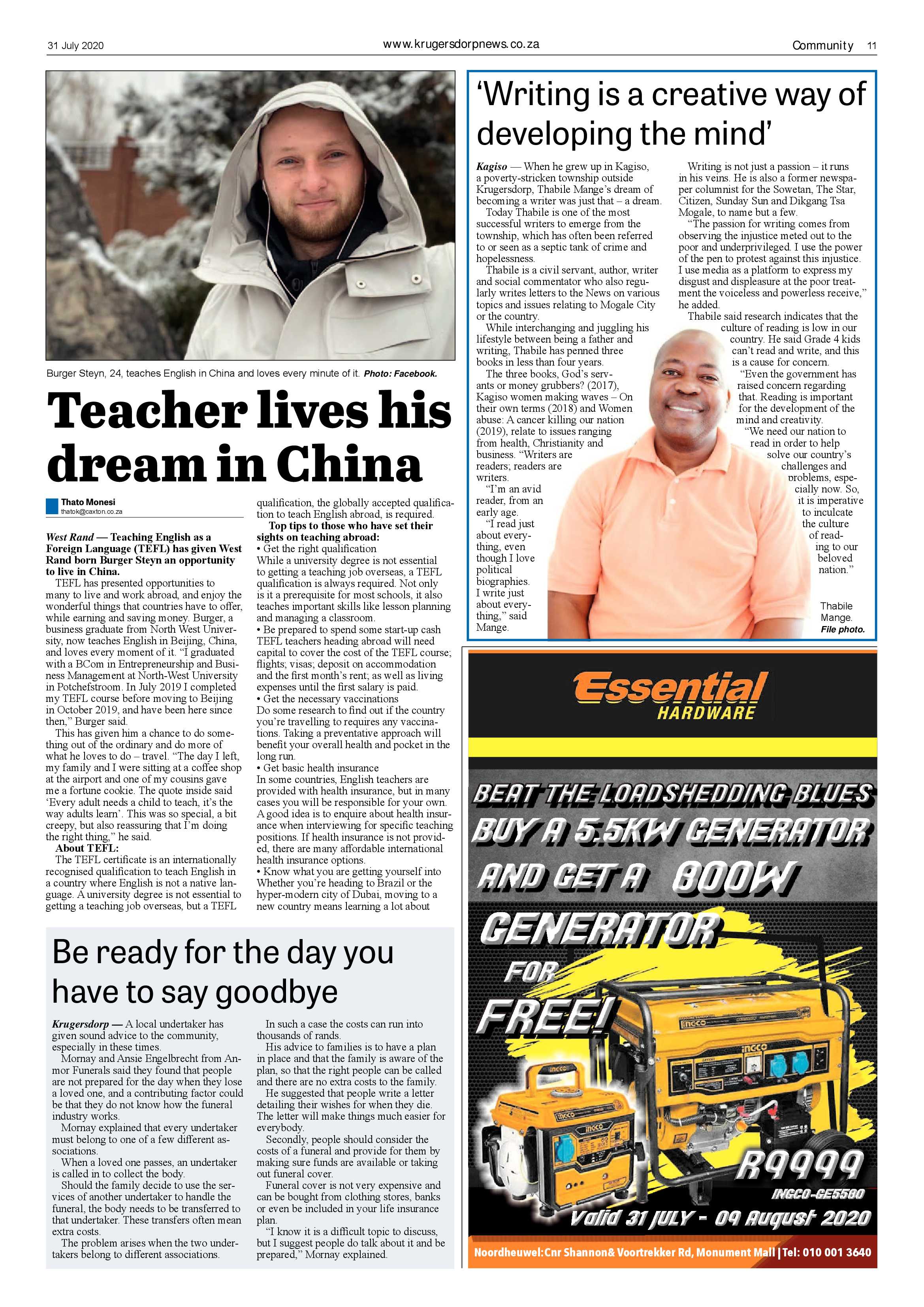 Krugersdorp News 31 July 2020 page 11
