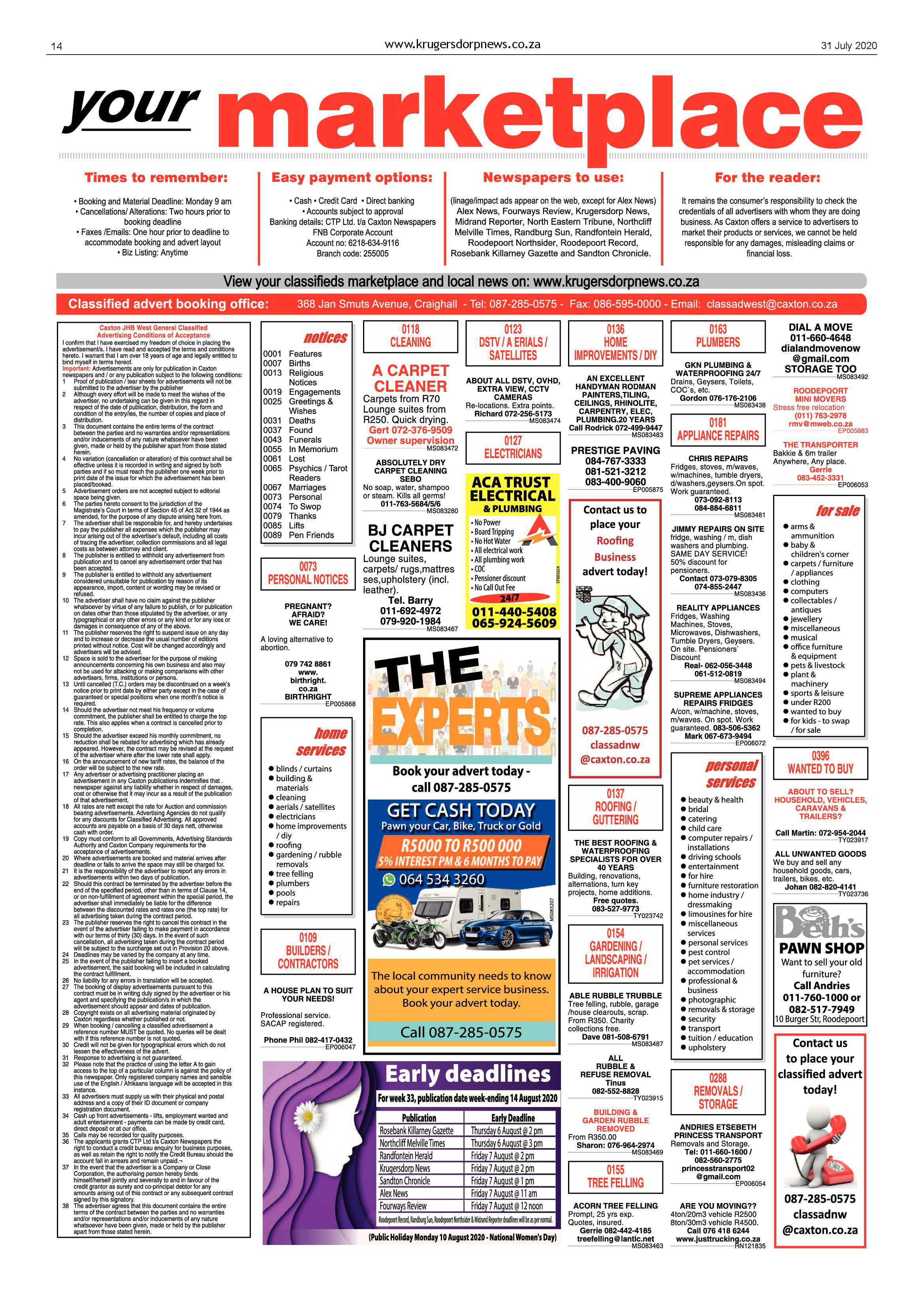 Krugersdorp News 31 July 2020 page 14