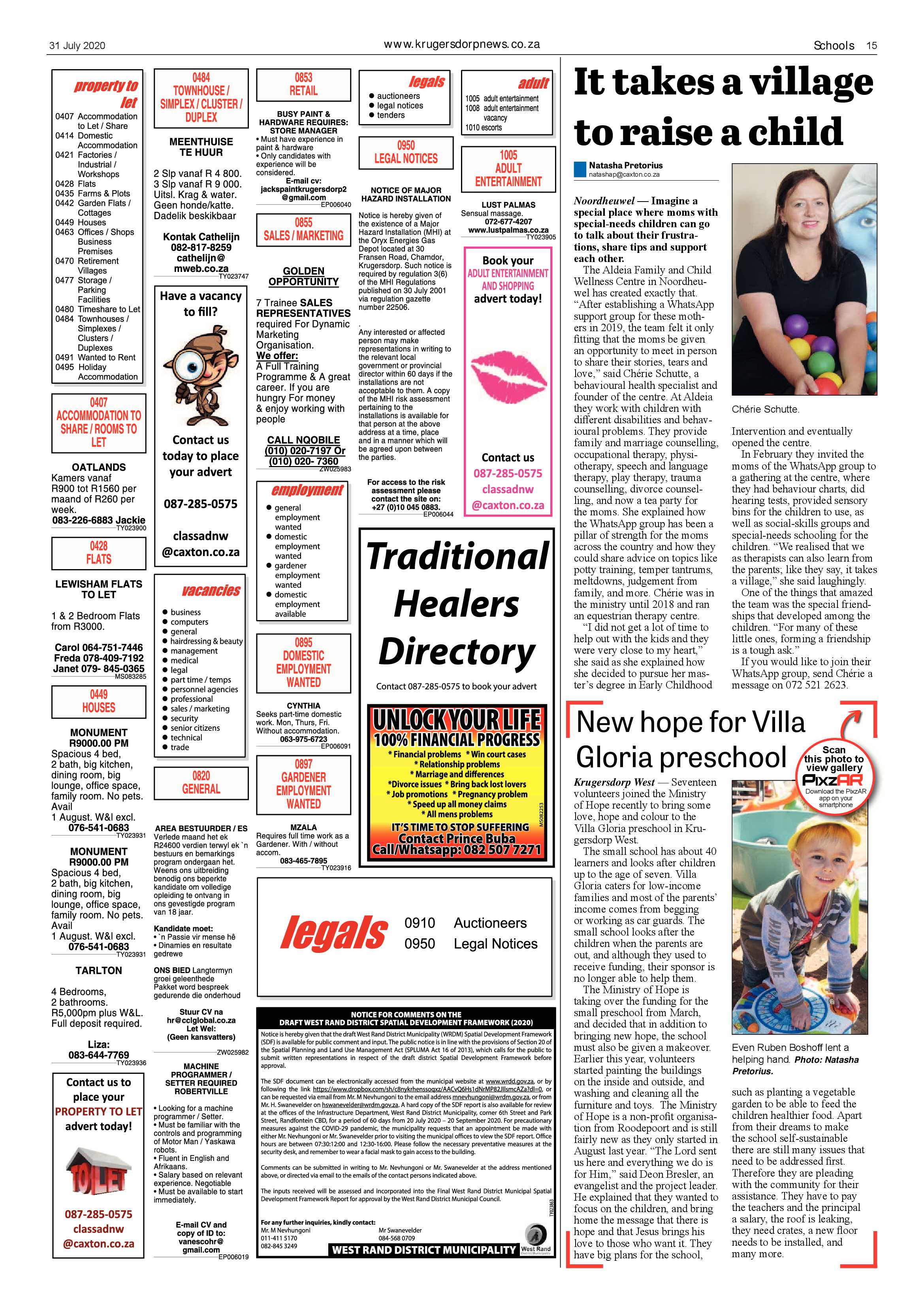 Krugersdorp News 31 July 2020 page 15