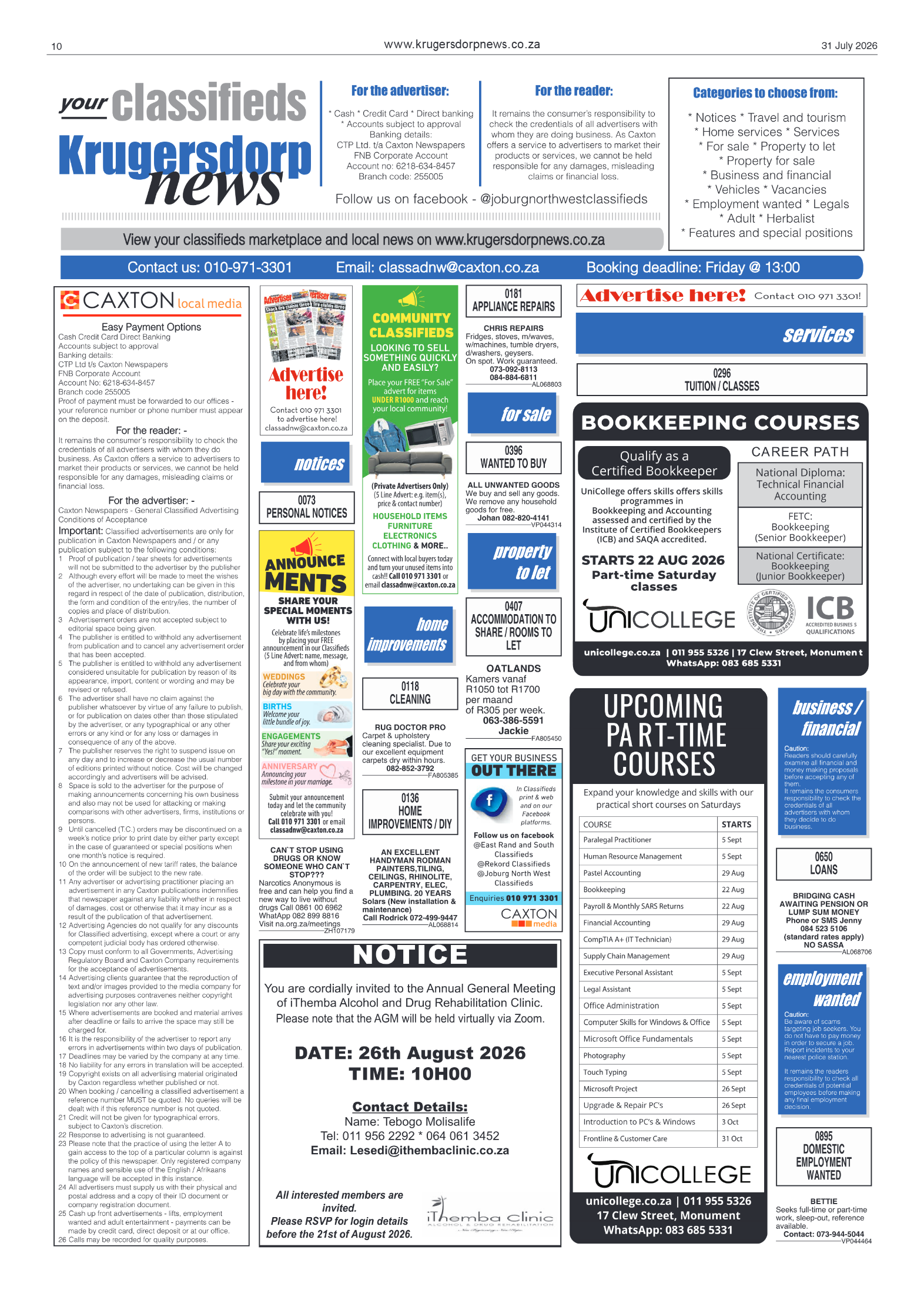 Krugersdorp News 31 July 2026 page 10