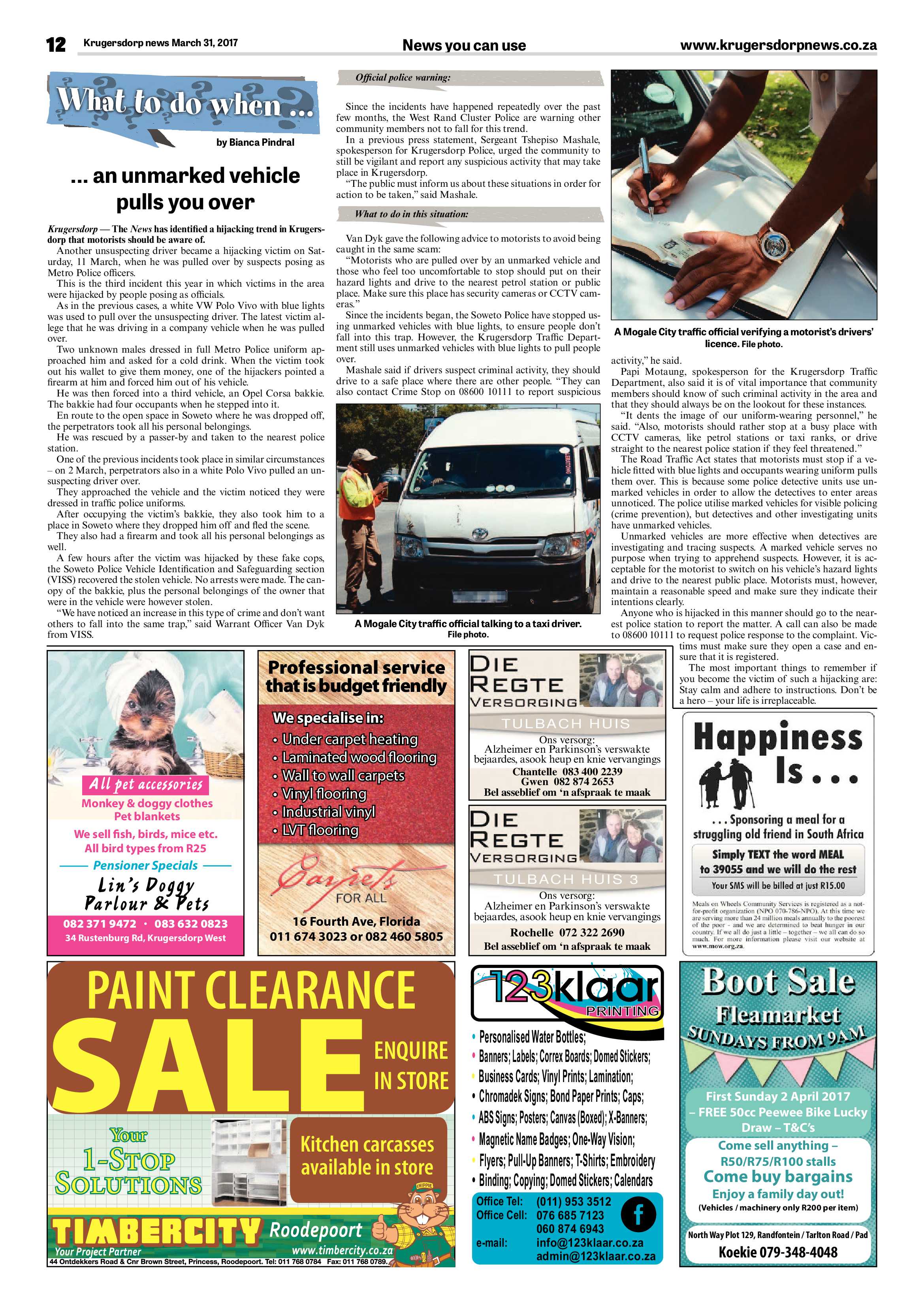 Krugersdorp News 31 March 2017 page 12