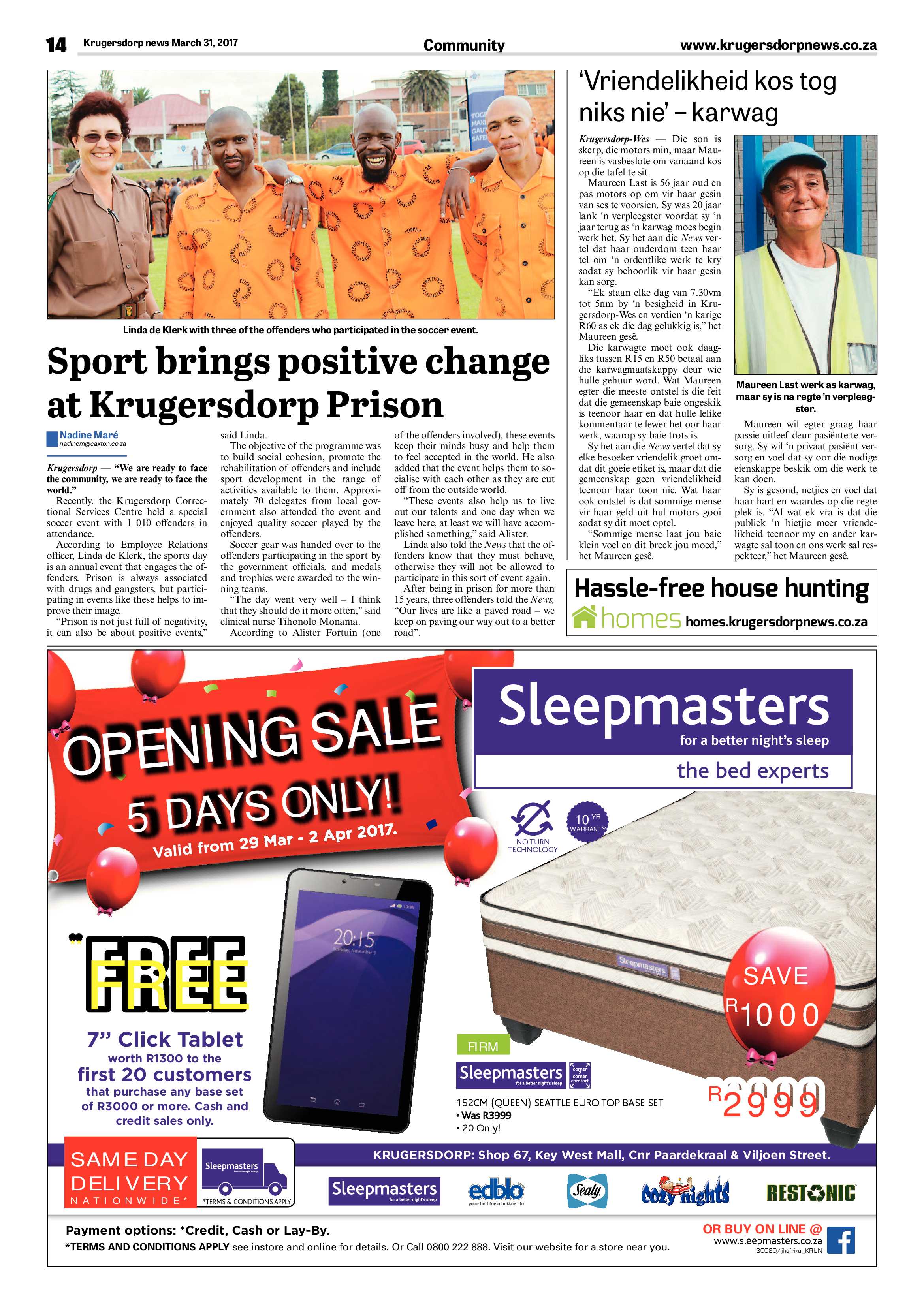 Krugersdorp News 31 March 2017 page 14