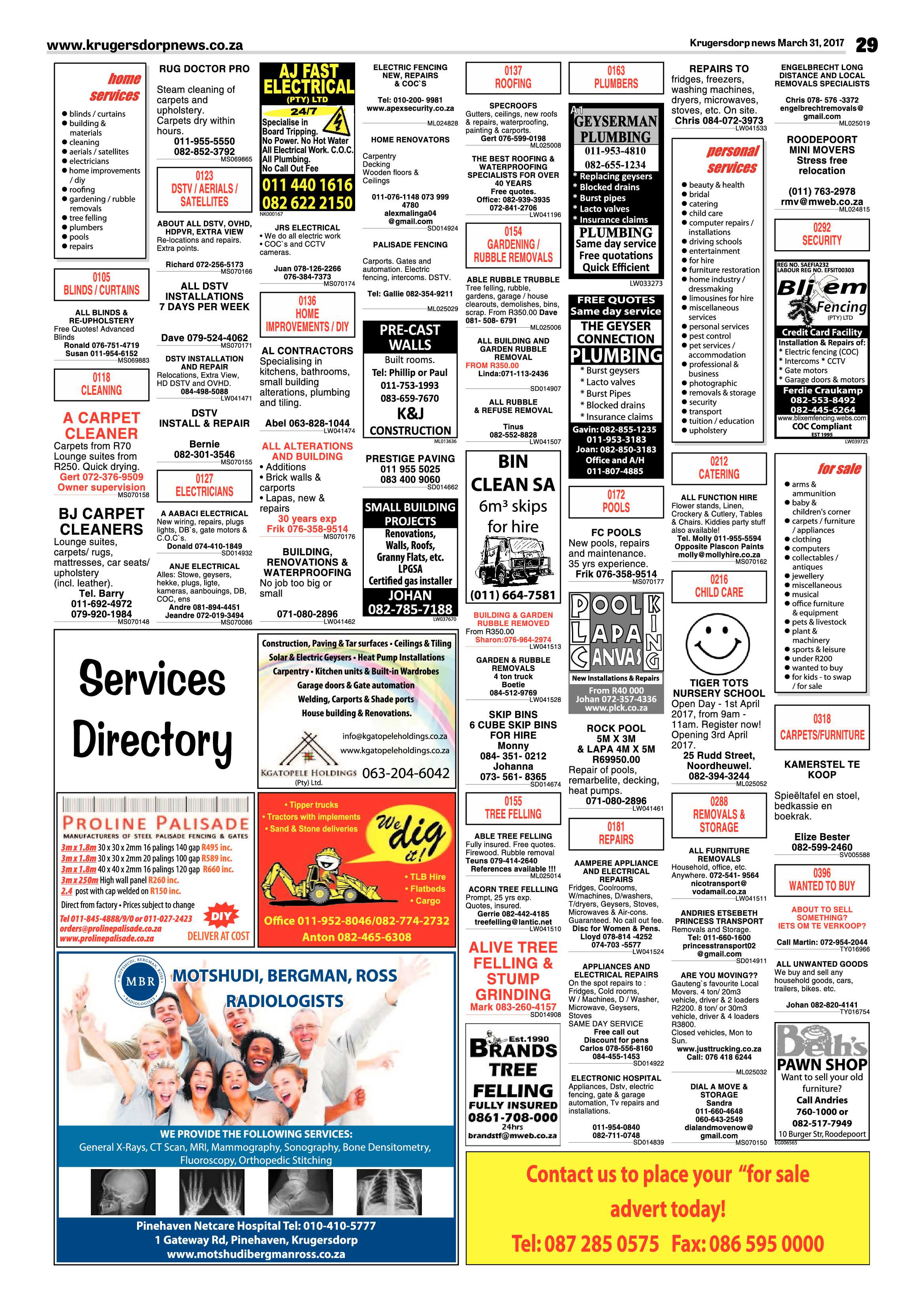 Krugersdorp News 31 March 2017 page 29