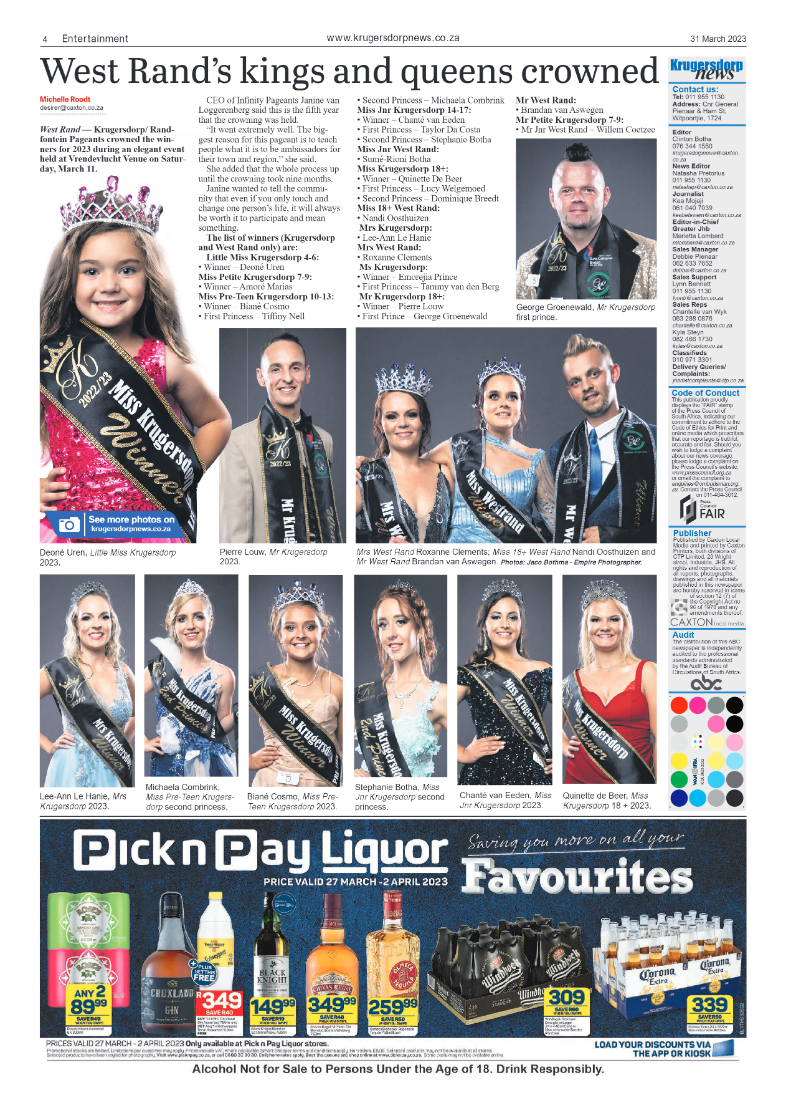 Krugersdorp News 31 March 2023 page 4