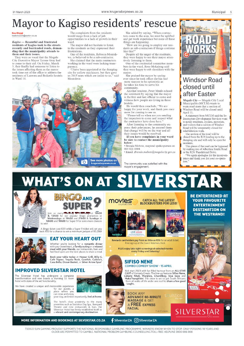 Krugersdorp News 31 March 2023 page 5