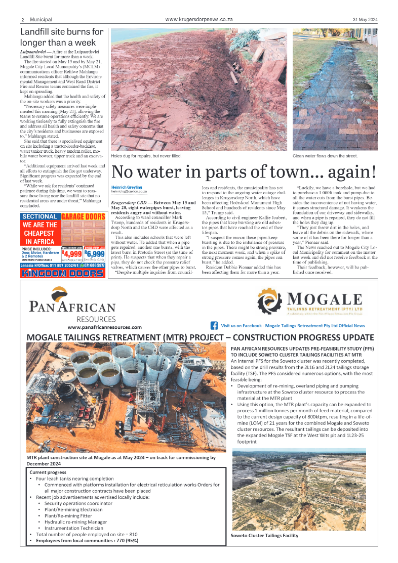 Krugersdorp News 31 May 2024 page 2