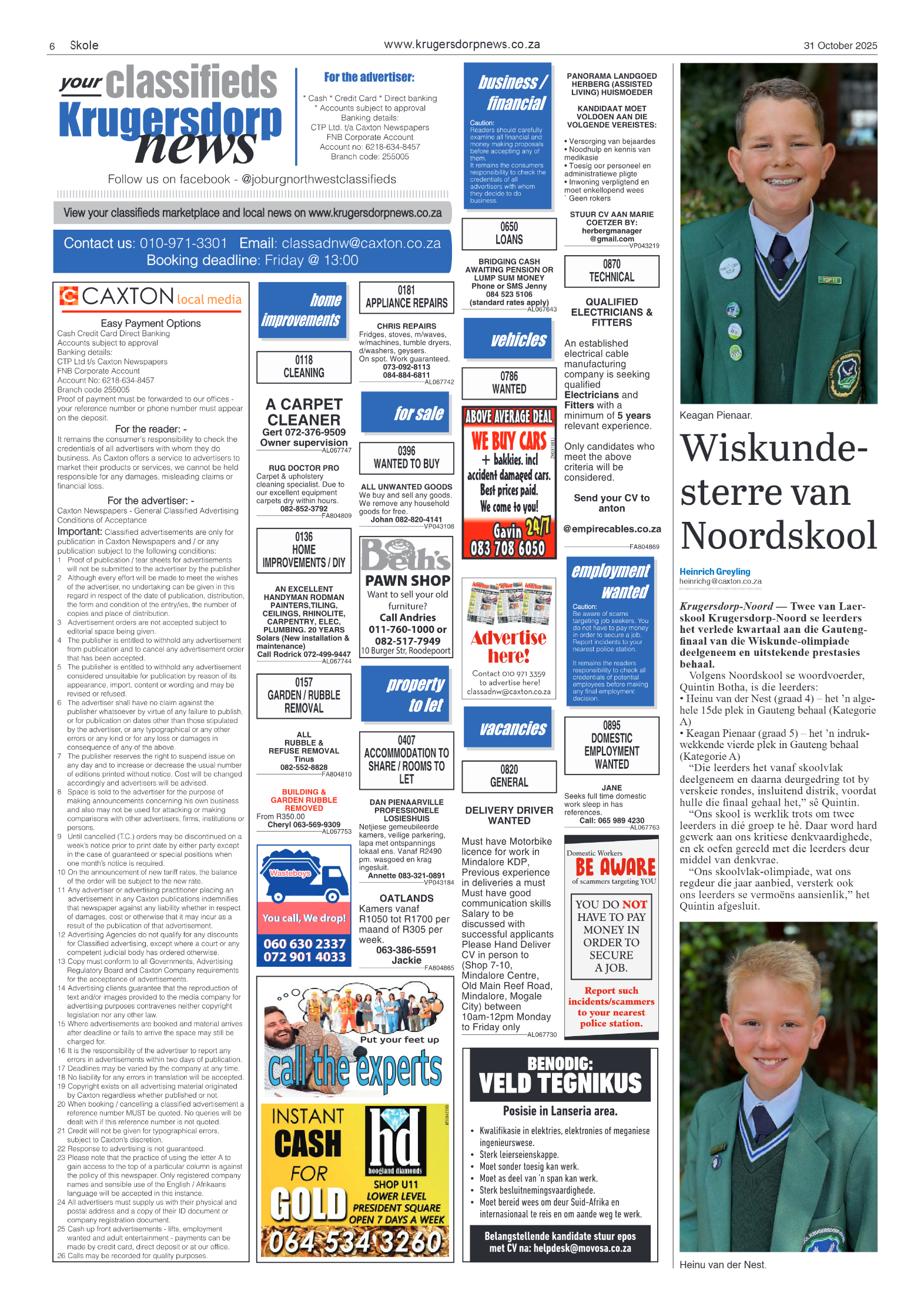 Krugersdorp News 31 October 2025 page 6