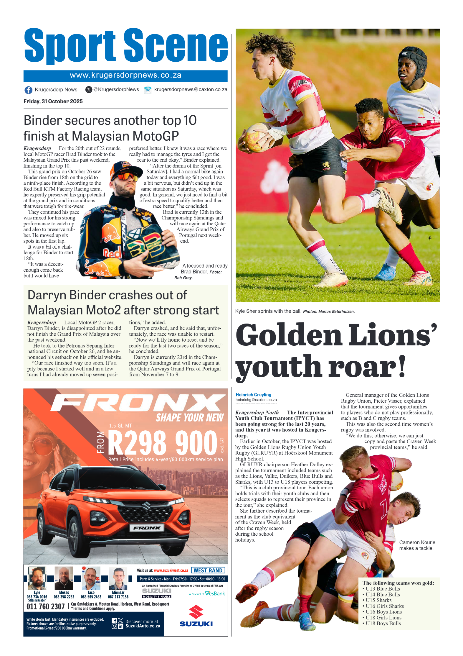 Krugersdorp News 31 October 2025 page 8
