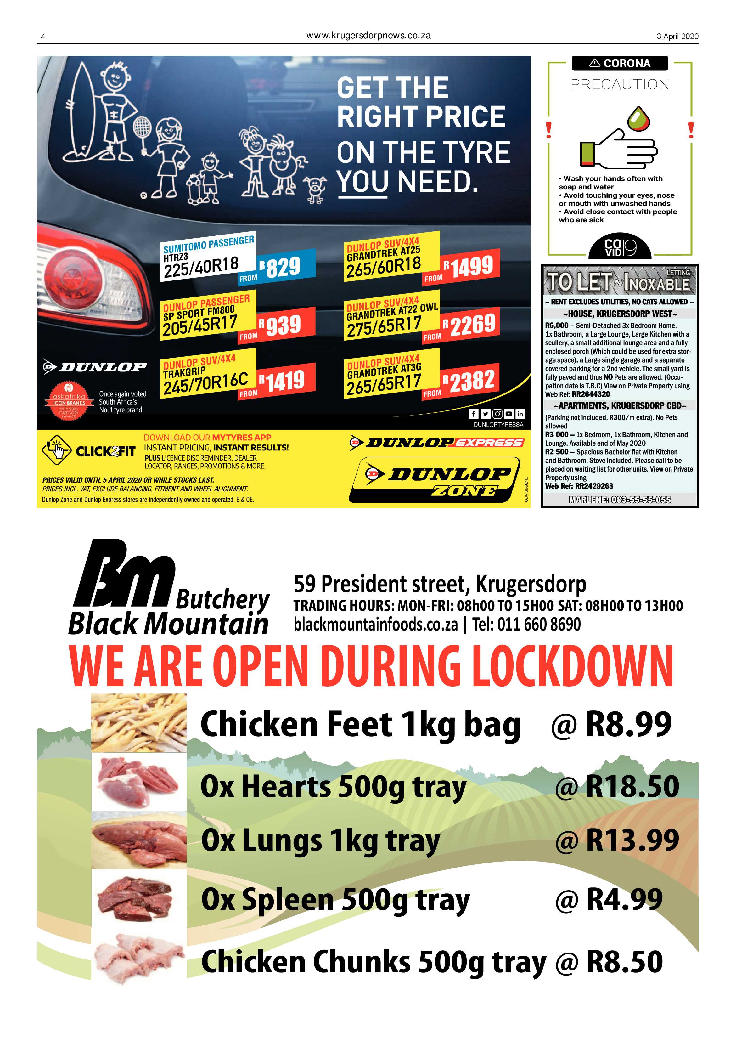 Krugersdorp News 3 April 2020 page 4