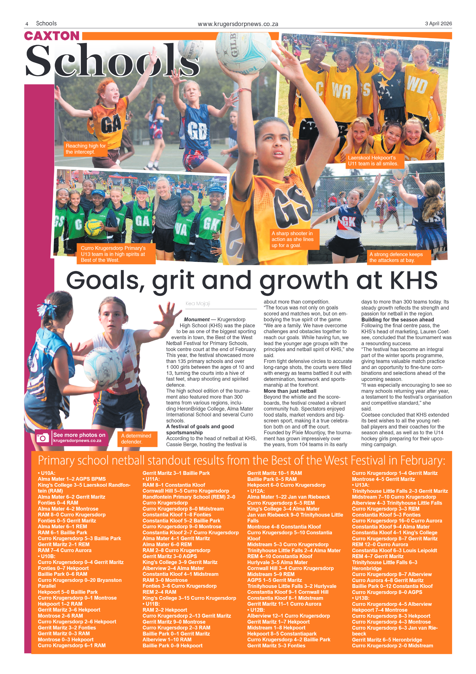 Krugersdorp News 3 April 2026 page 4