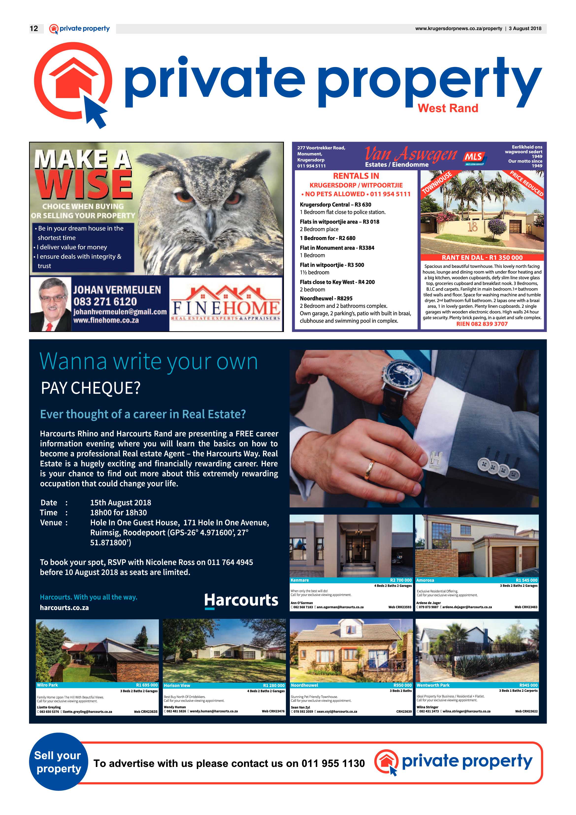 Krugersdorp News 3 August 2018 page 12