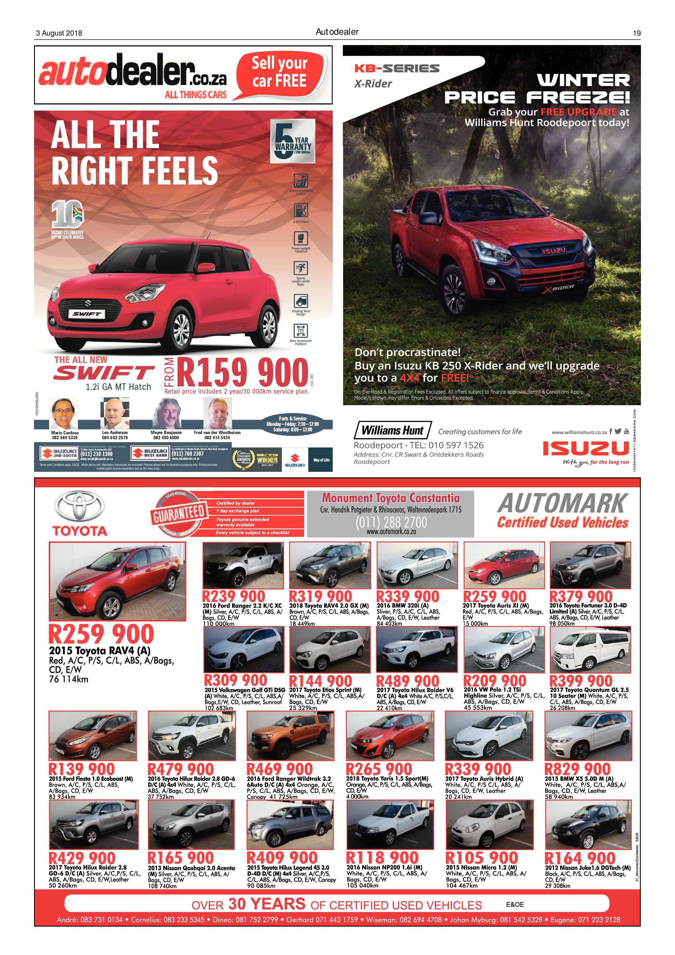 Krugersdorp News 3 August 2018 page 19