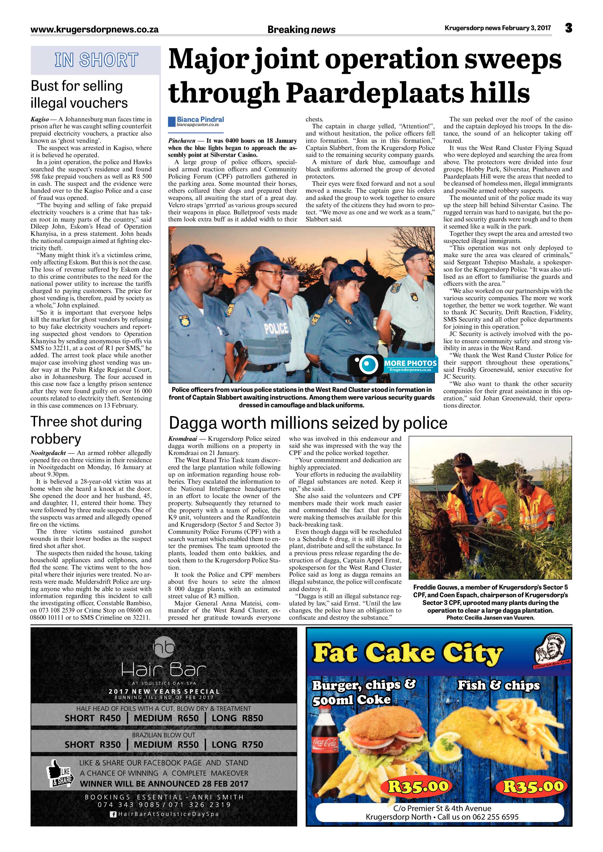 Krugersdorp News 3 February 2017 page 3