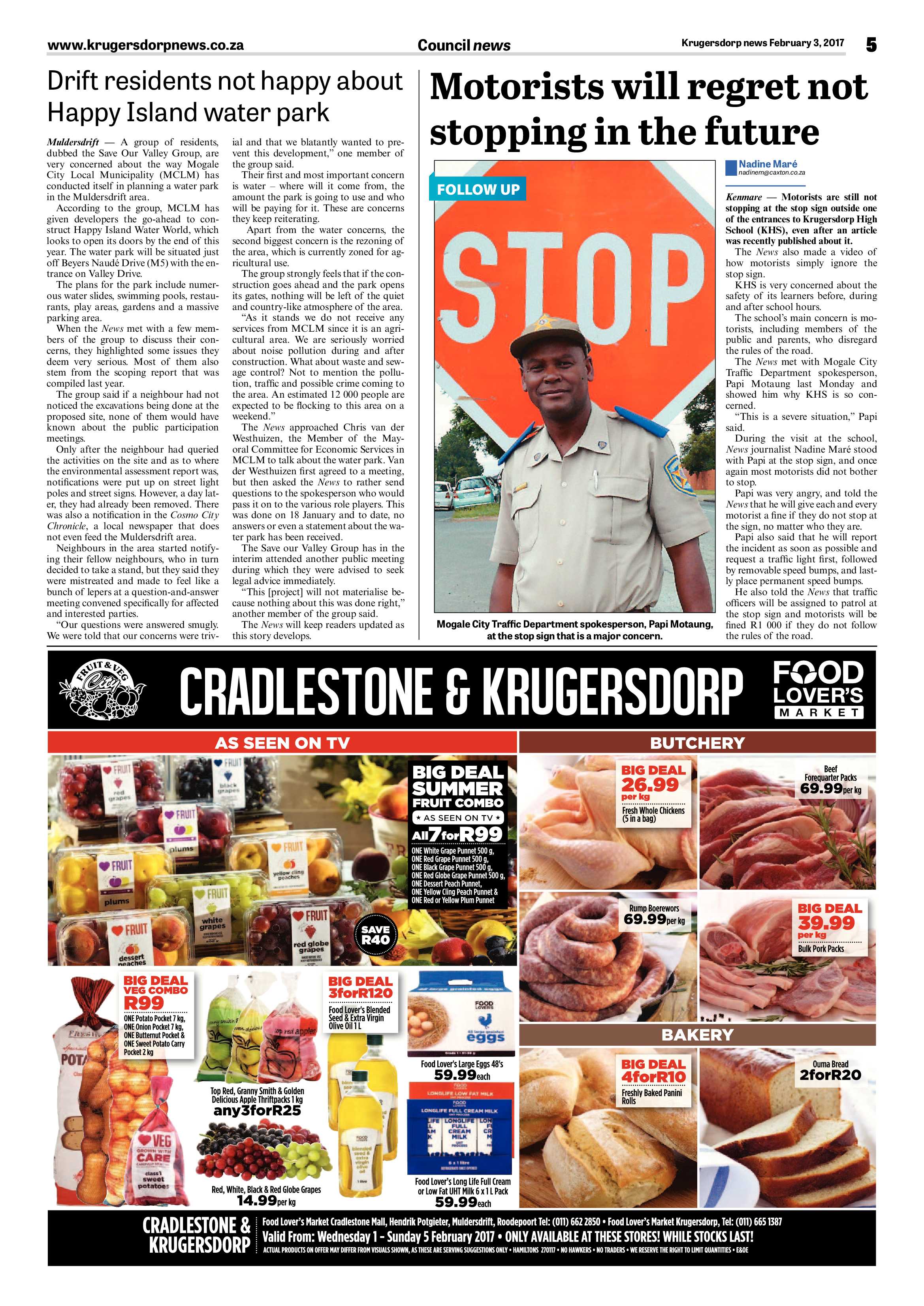 Krugersdorp News 3 February 2017 page 5